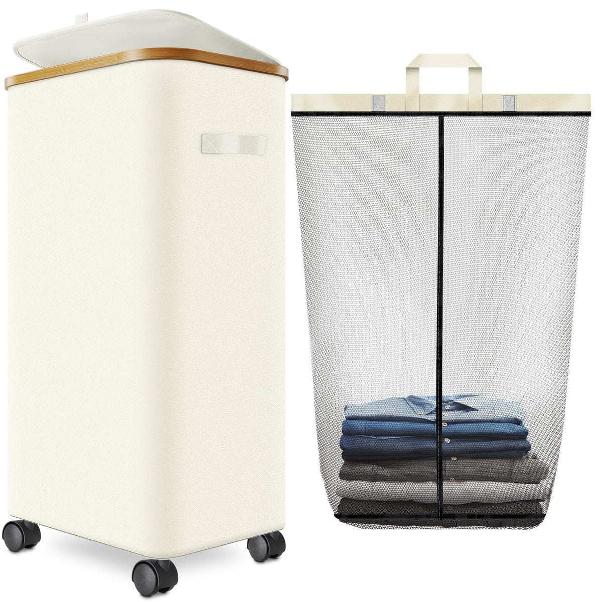Laundry Hamper with Wheels