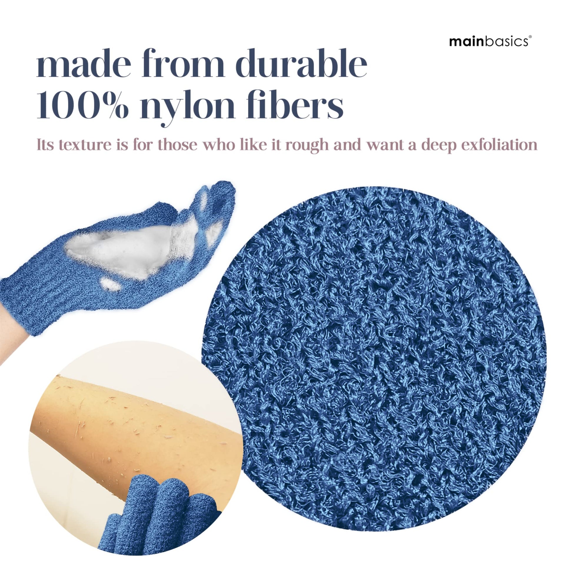 Deep Exfoliating Bath Gloves (2 Count)