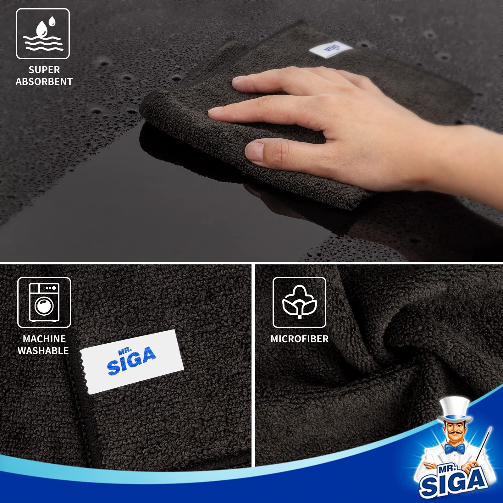 Microfiber Cleaning Cloths (12 Count)