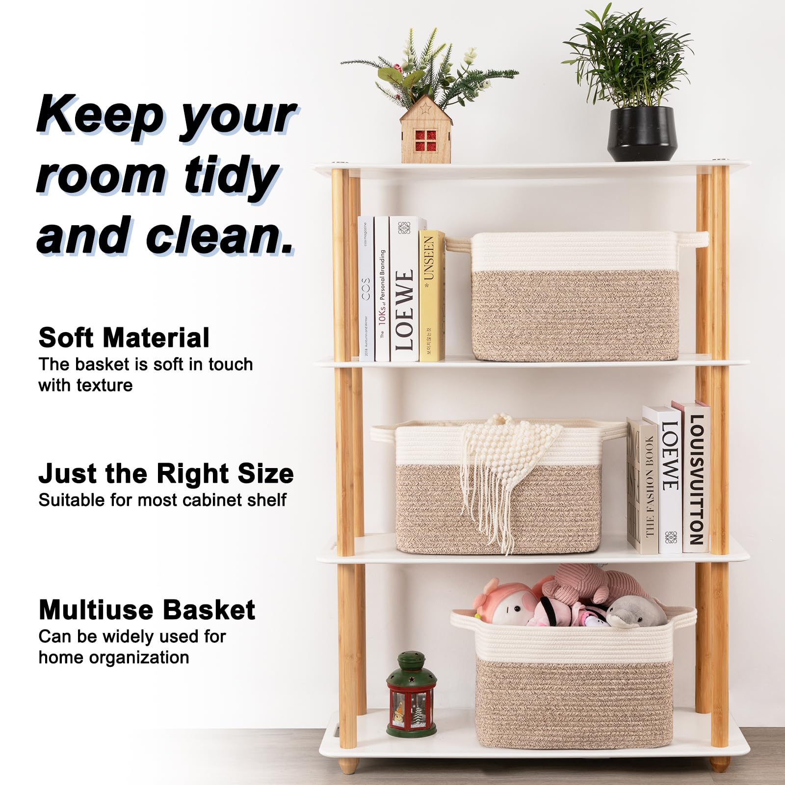 3 Pack Storage Baskets for Organizing