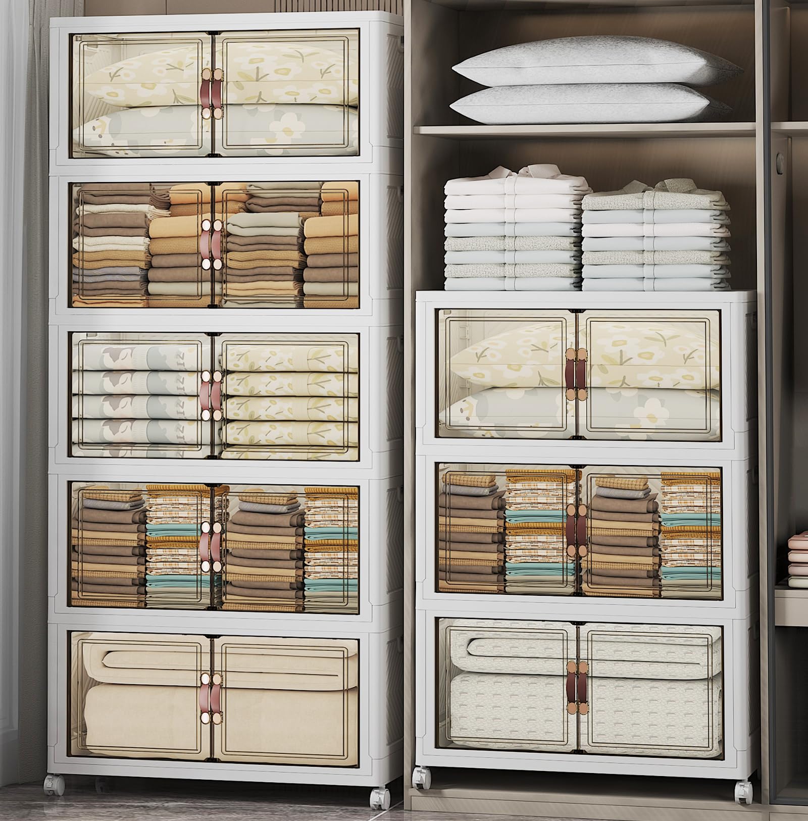 Stackable Storage Bins (8 Count)