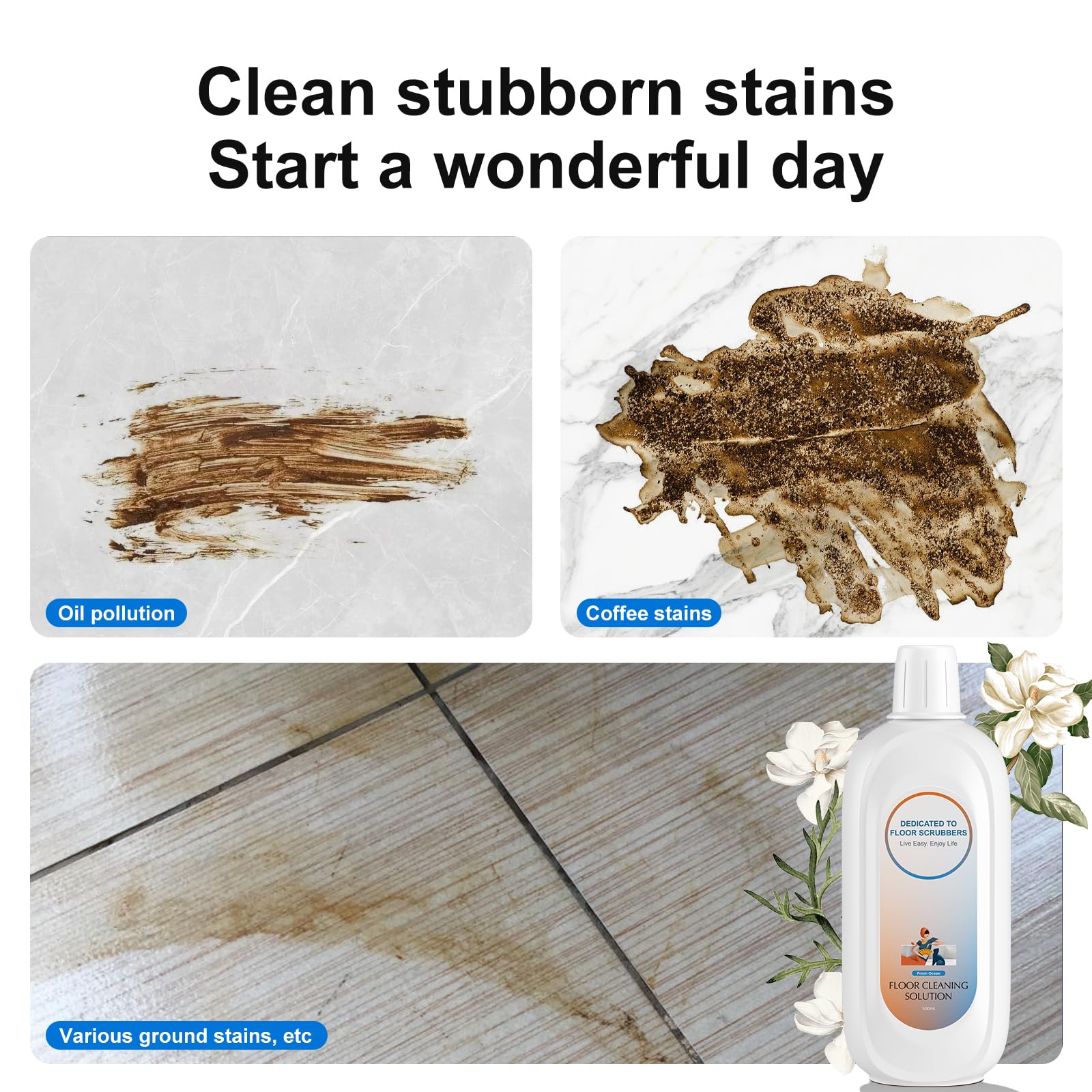 Floor Cleaning Solution Compatible With Tineco (35.27 Fl Oz)