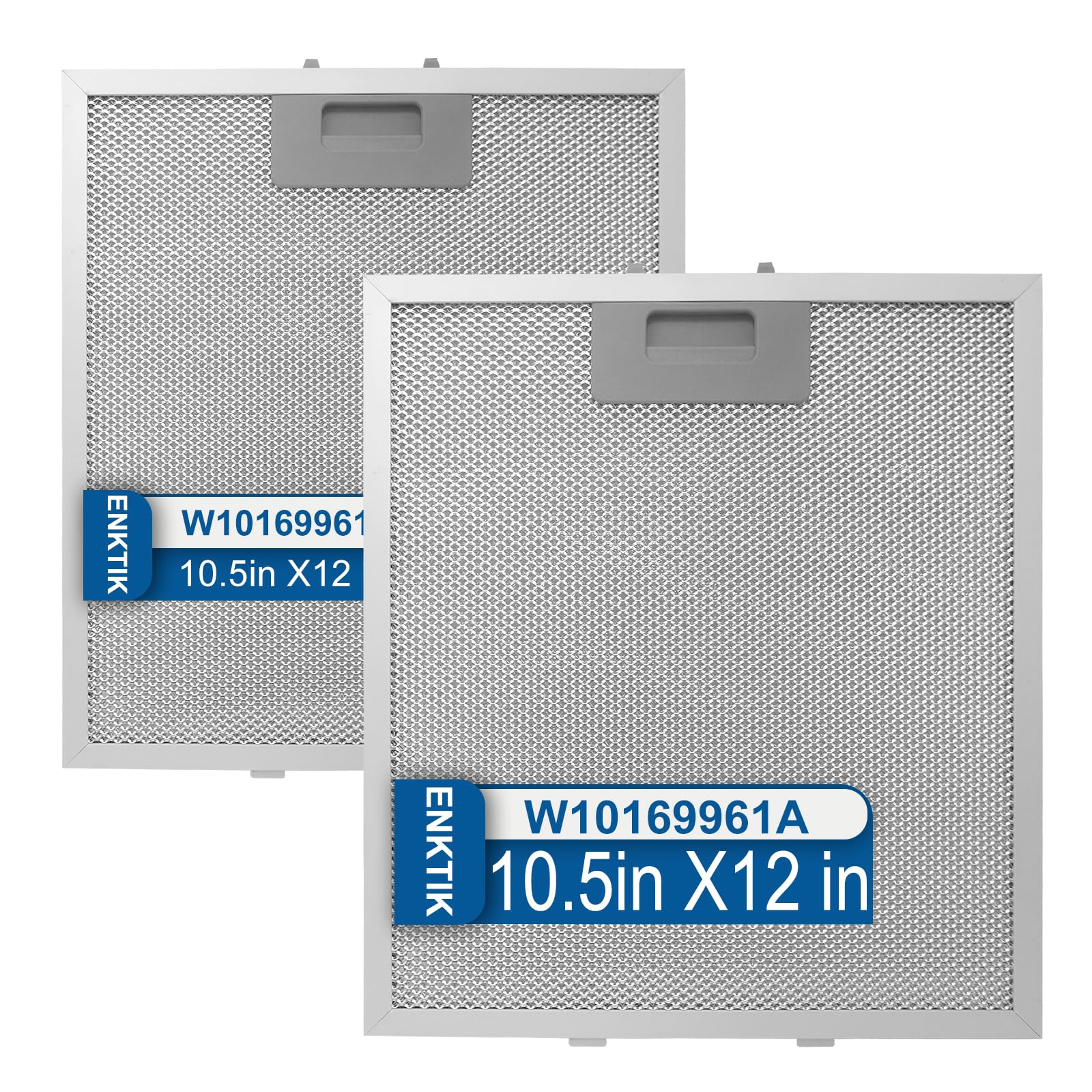 Range Hood Filter Replacement 12" x 10.5"W10169961A With 5 (2 Count)