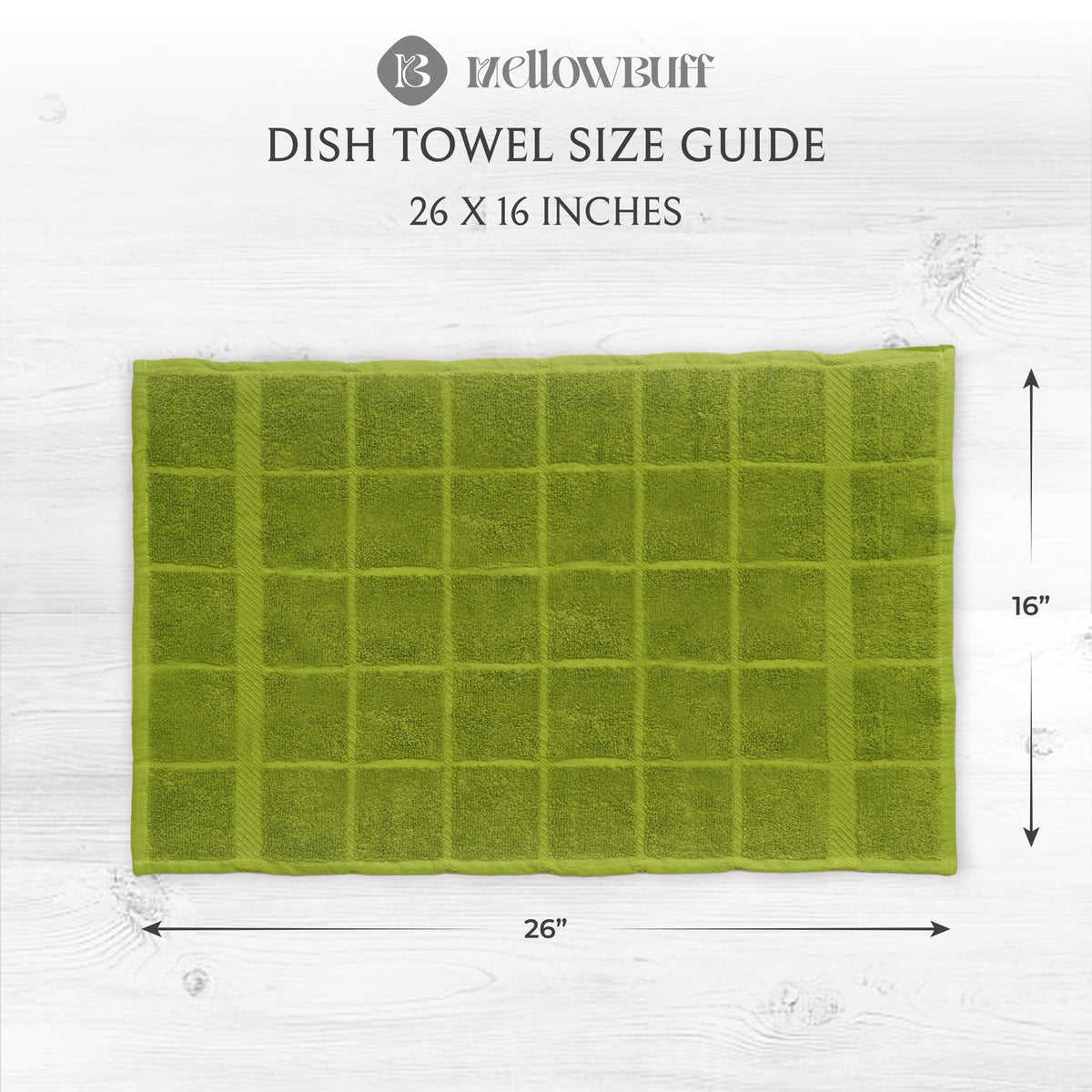 100% Cotton Terry Dish Cloth & Dish Towel (6 Count)