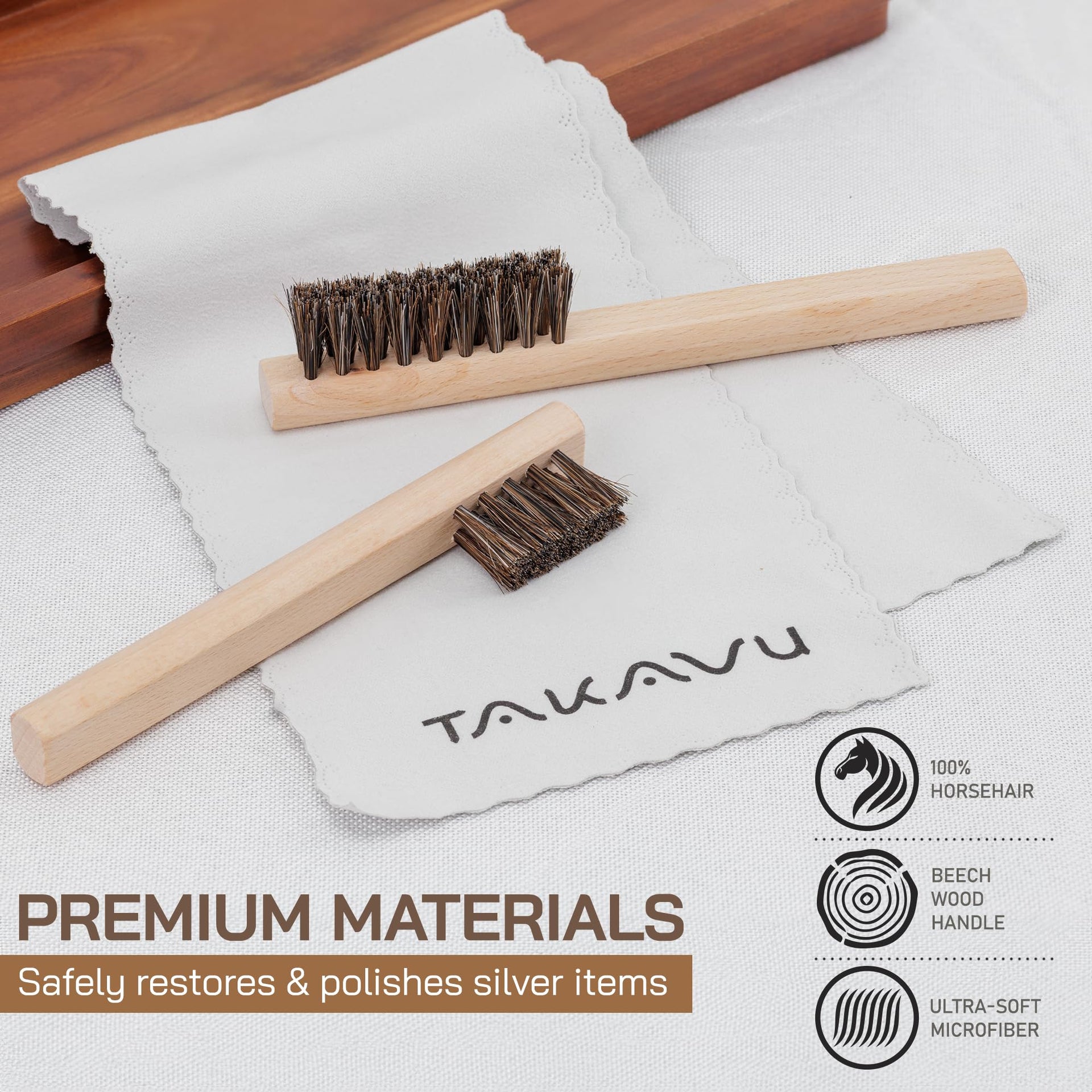Silver Cleaning Brush Set (3 Count)