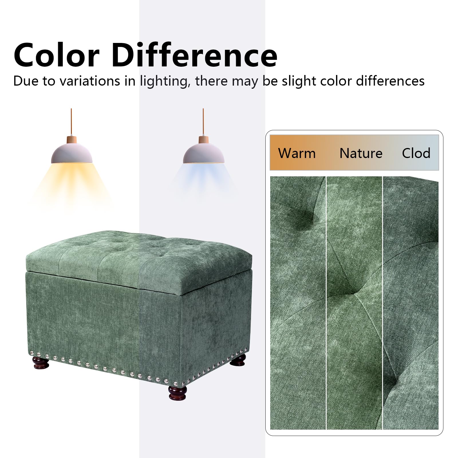 24" Storage Ottoman
