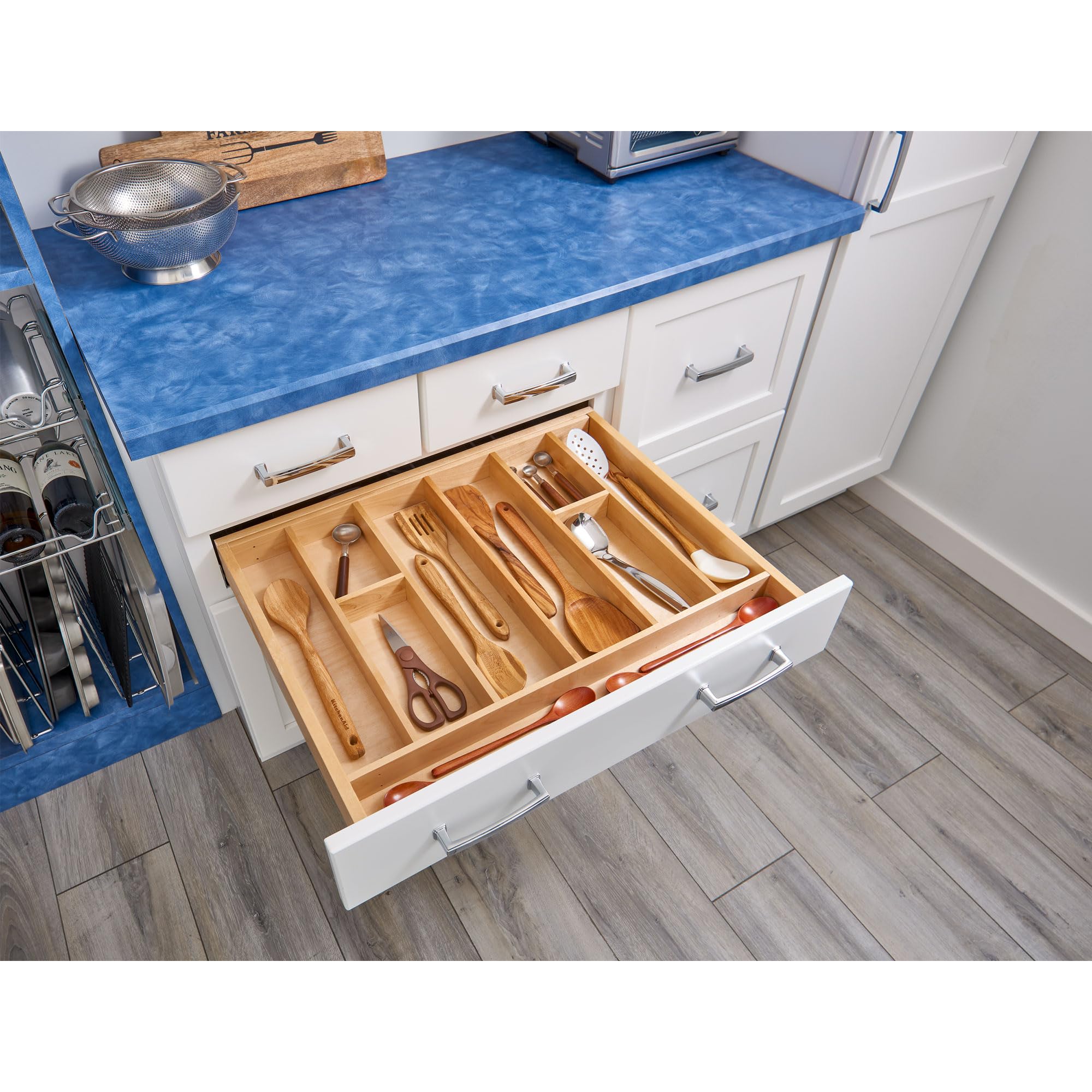 Trim-to-Fit Silverware Drawer Organizer, 33.11"x21.97"