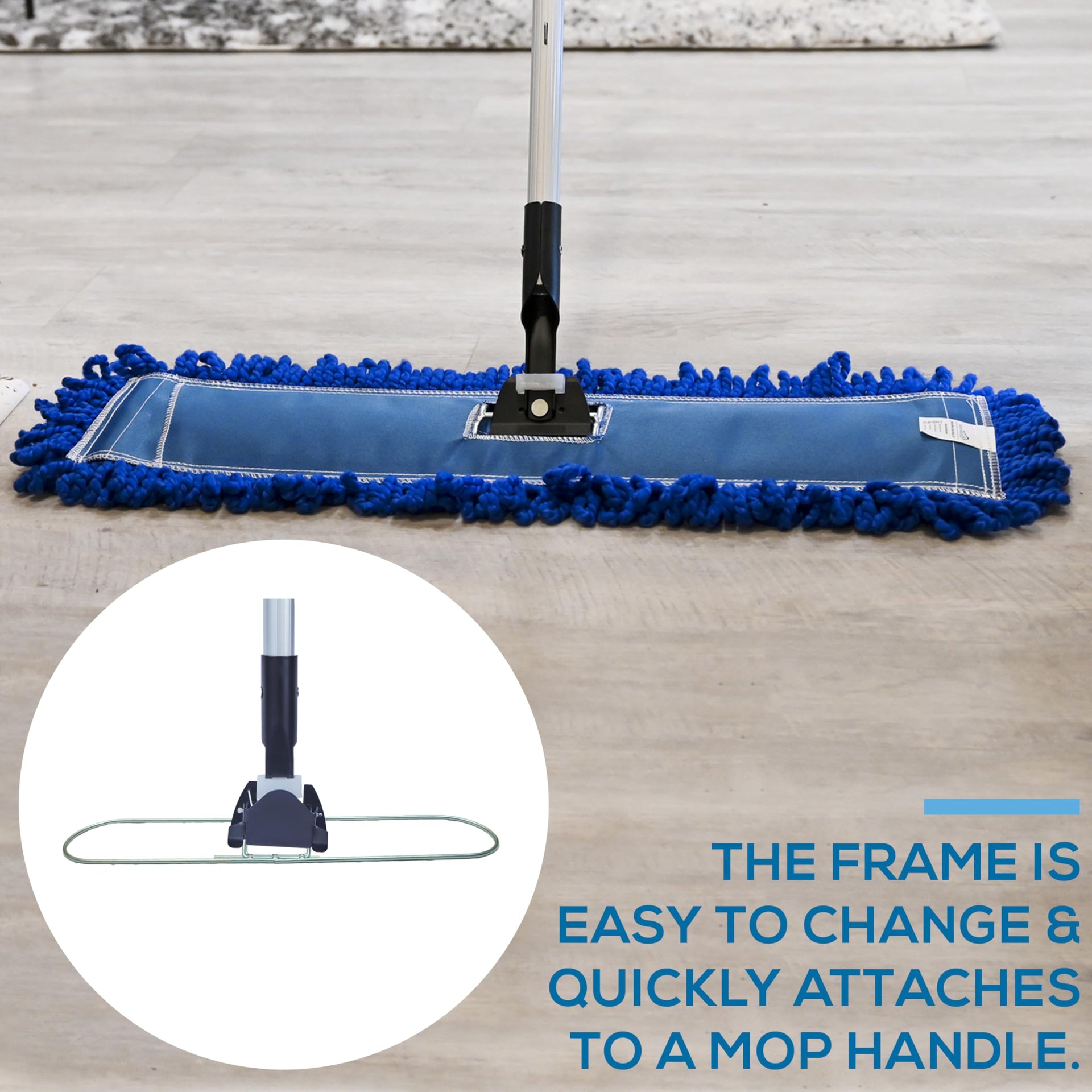 Commercial Dust Mop Frame 24 Inch (12 Count) - ModHome Supplies