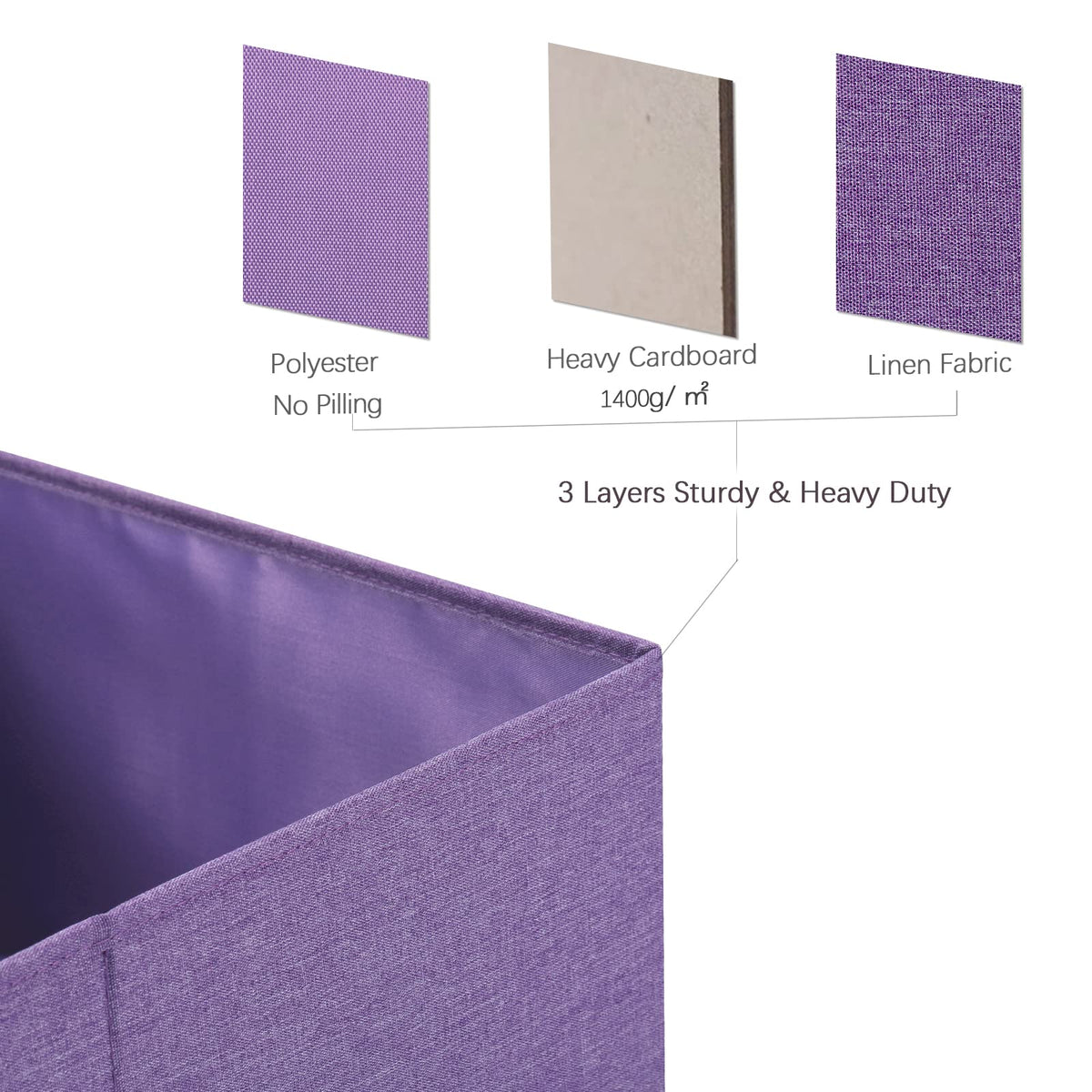 Foldable Storage Bins with Lids (2 Count)