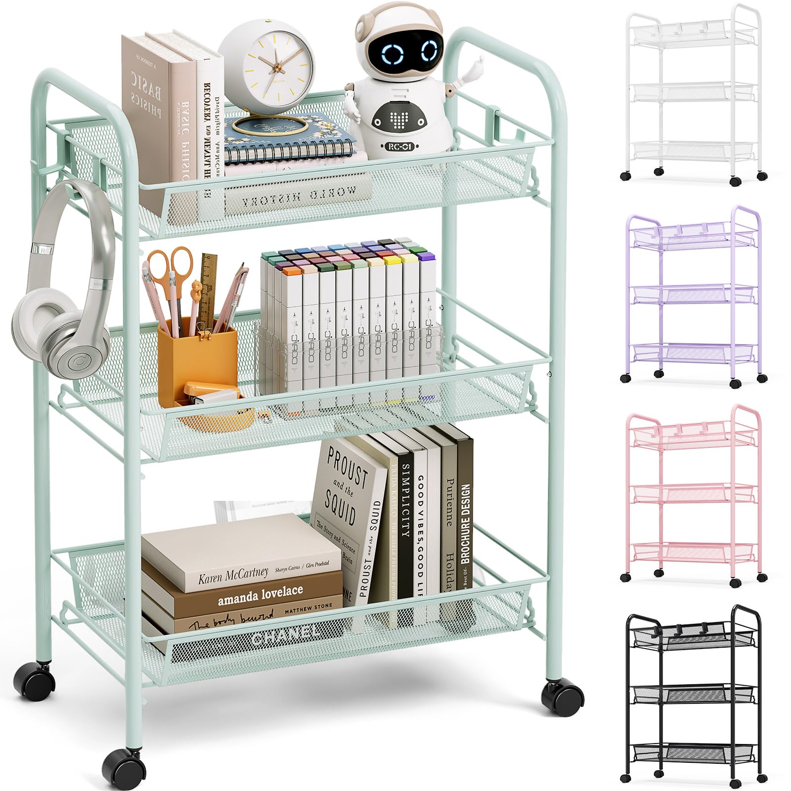 3 Tier Rolling Cart