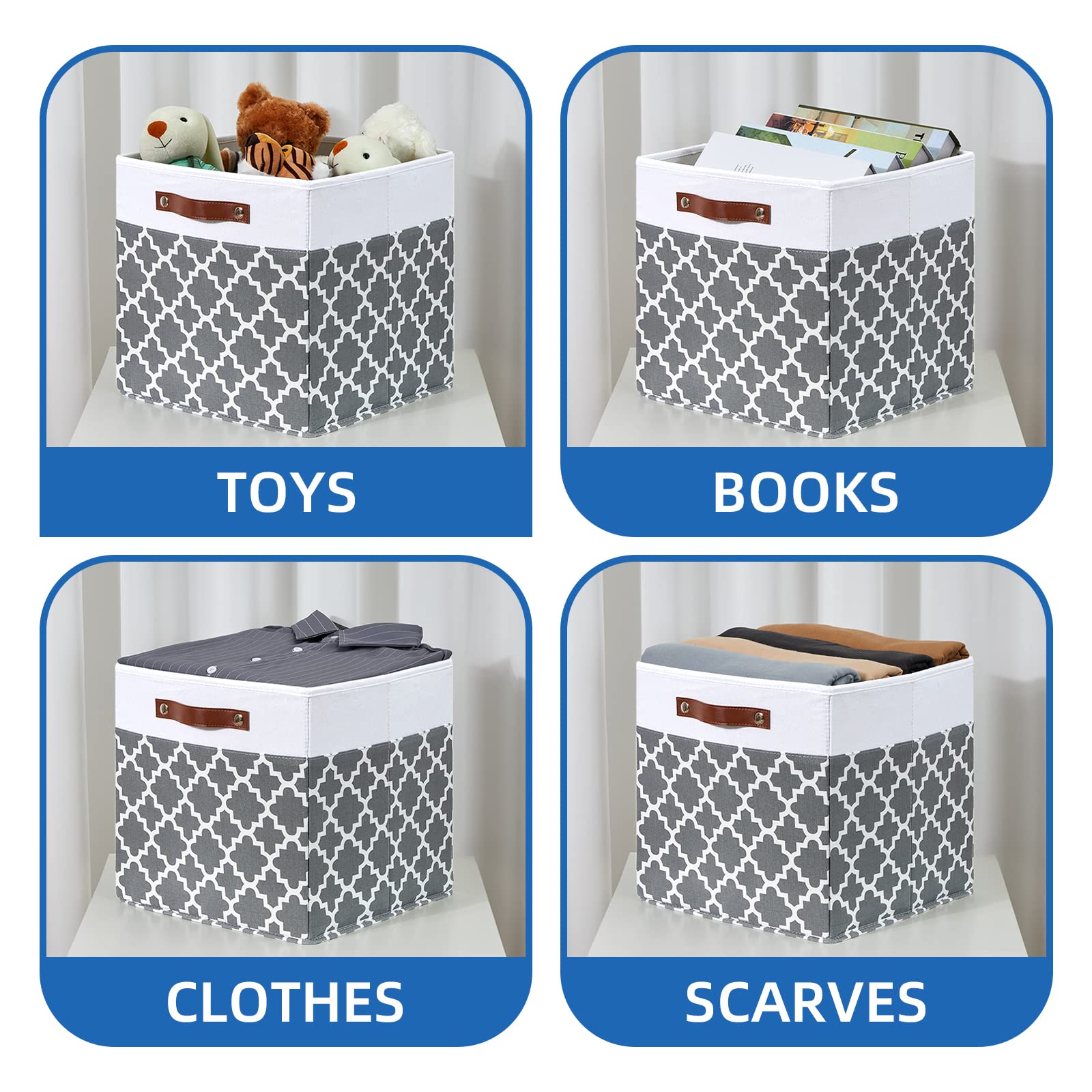 Cube Storage Bins 13x13 (4 Count)