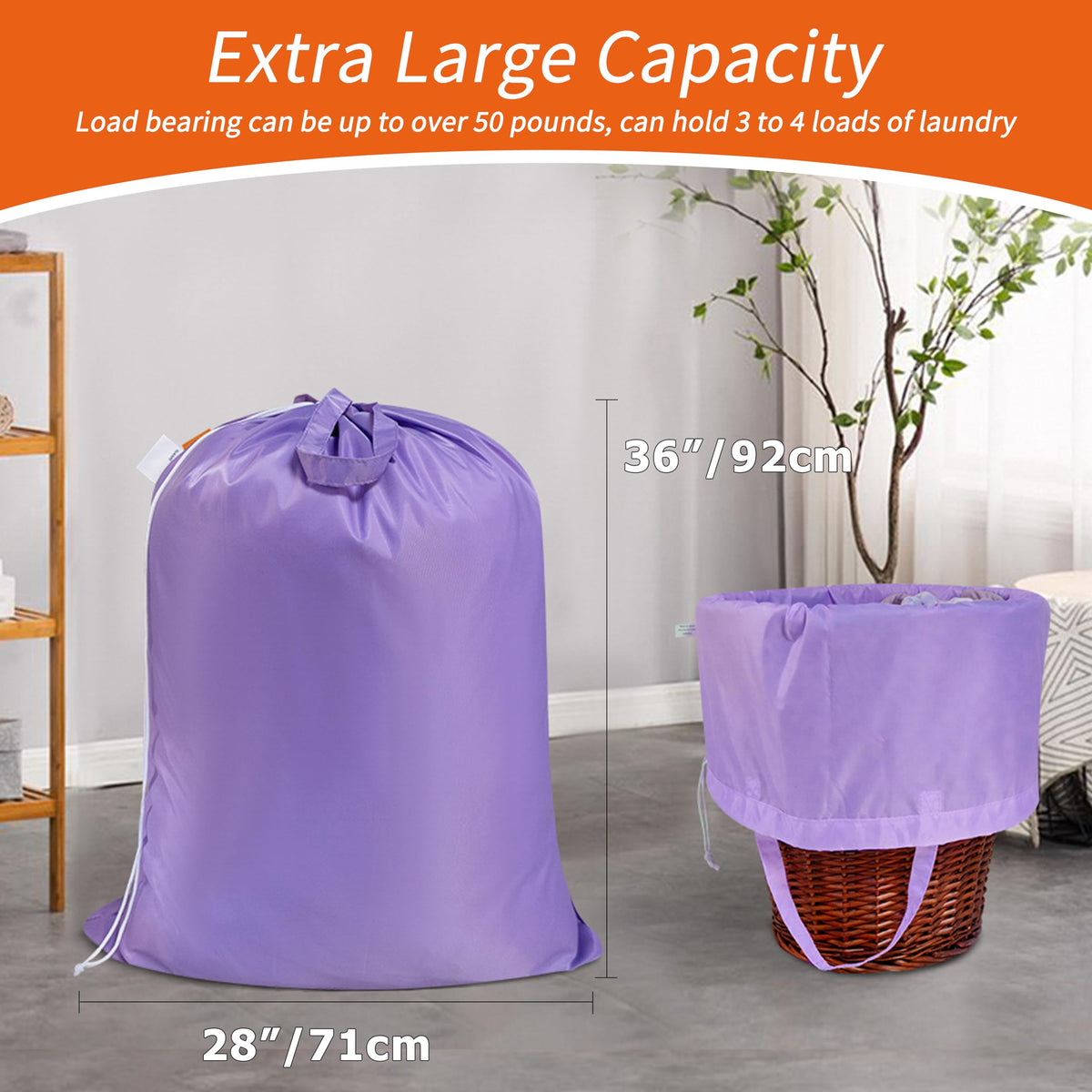 Extra Heavy Duty Laundry Bag with Handles