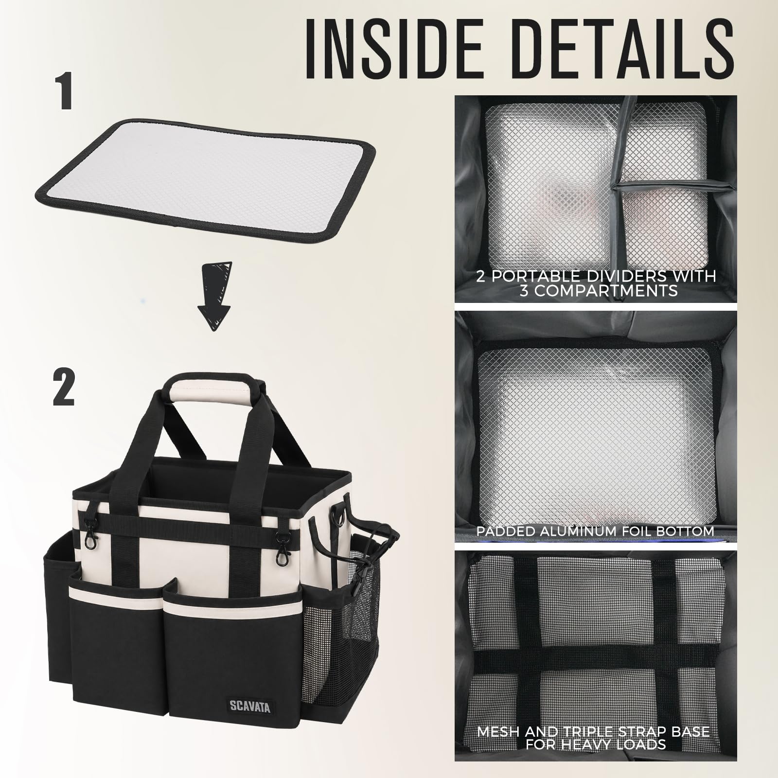 Compact Wearable Cleaning Caddy with Handle & Shoulder Straps