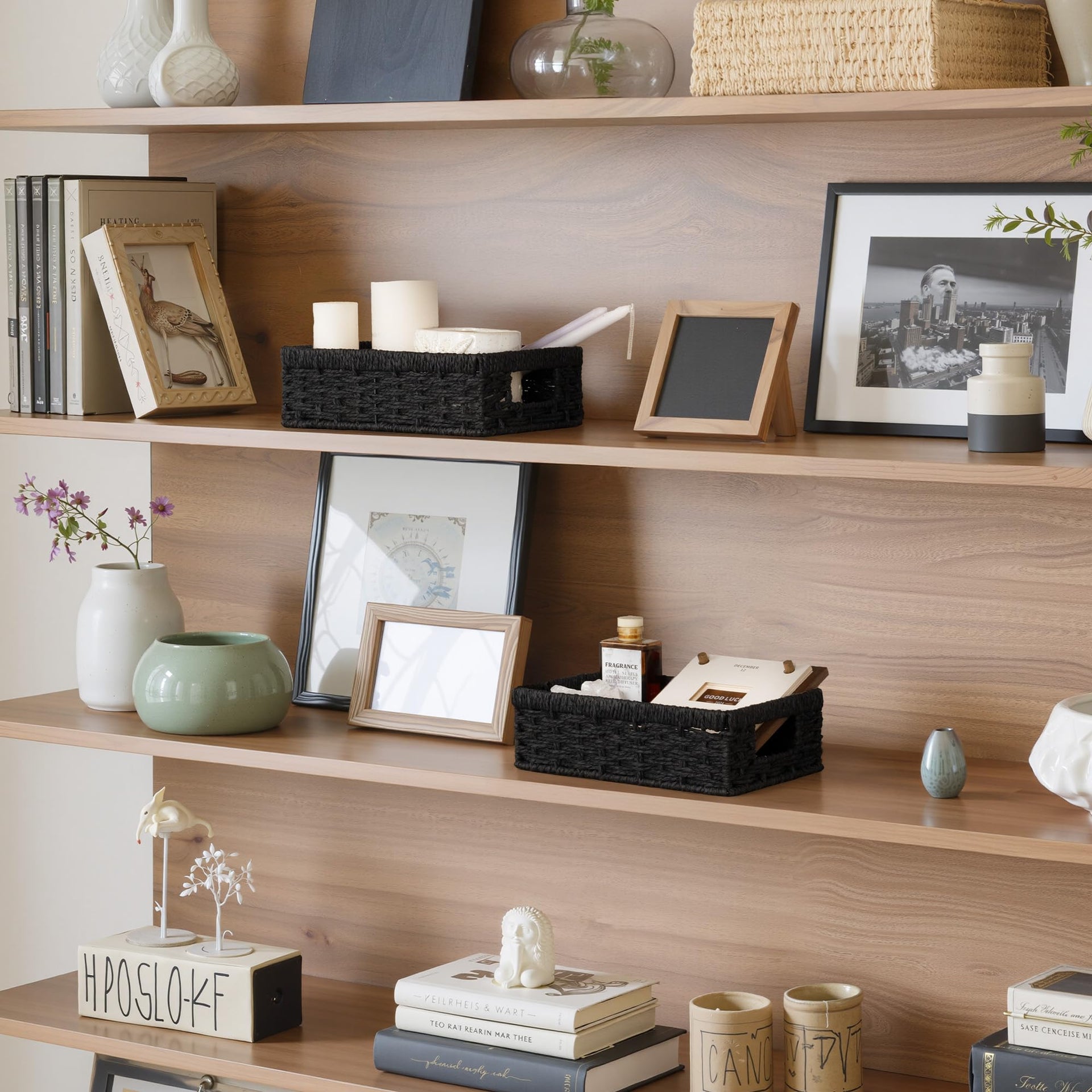 Wicker Baskets for Organizing (2 Count)