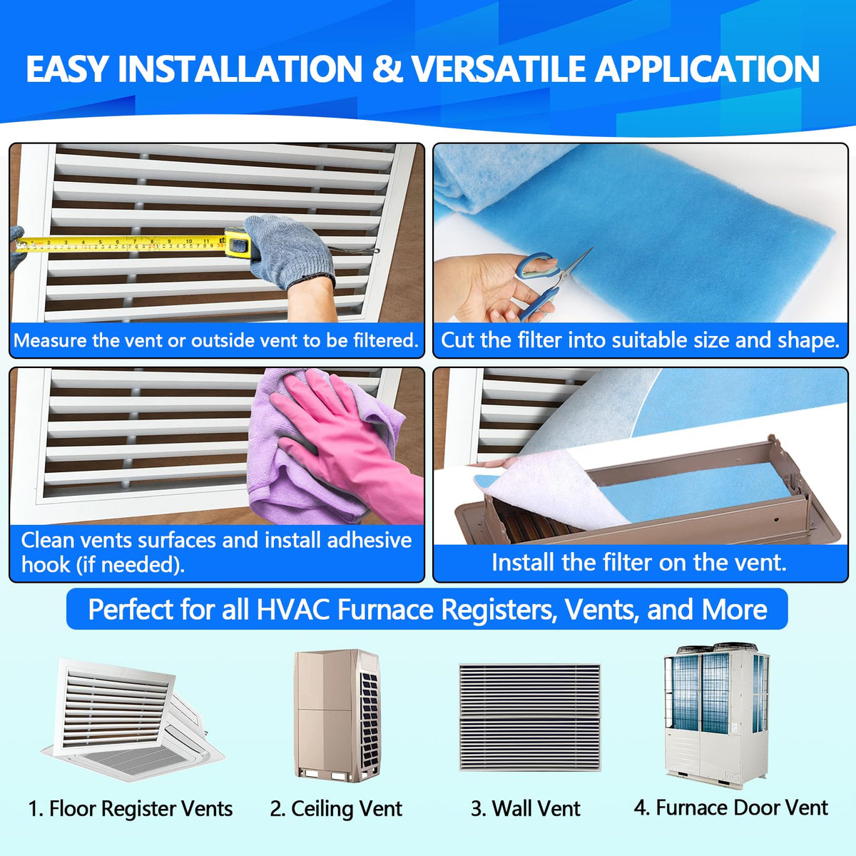 MERV 8 Air Vent Filters