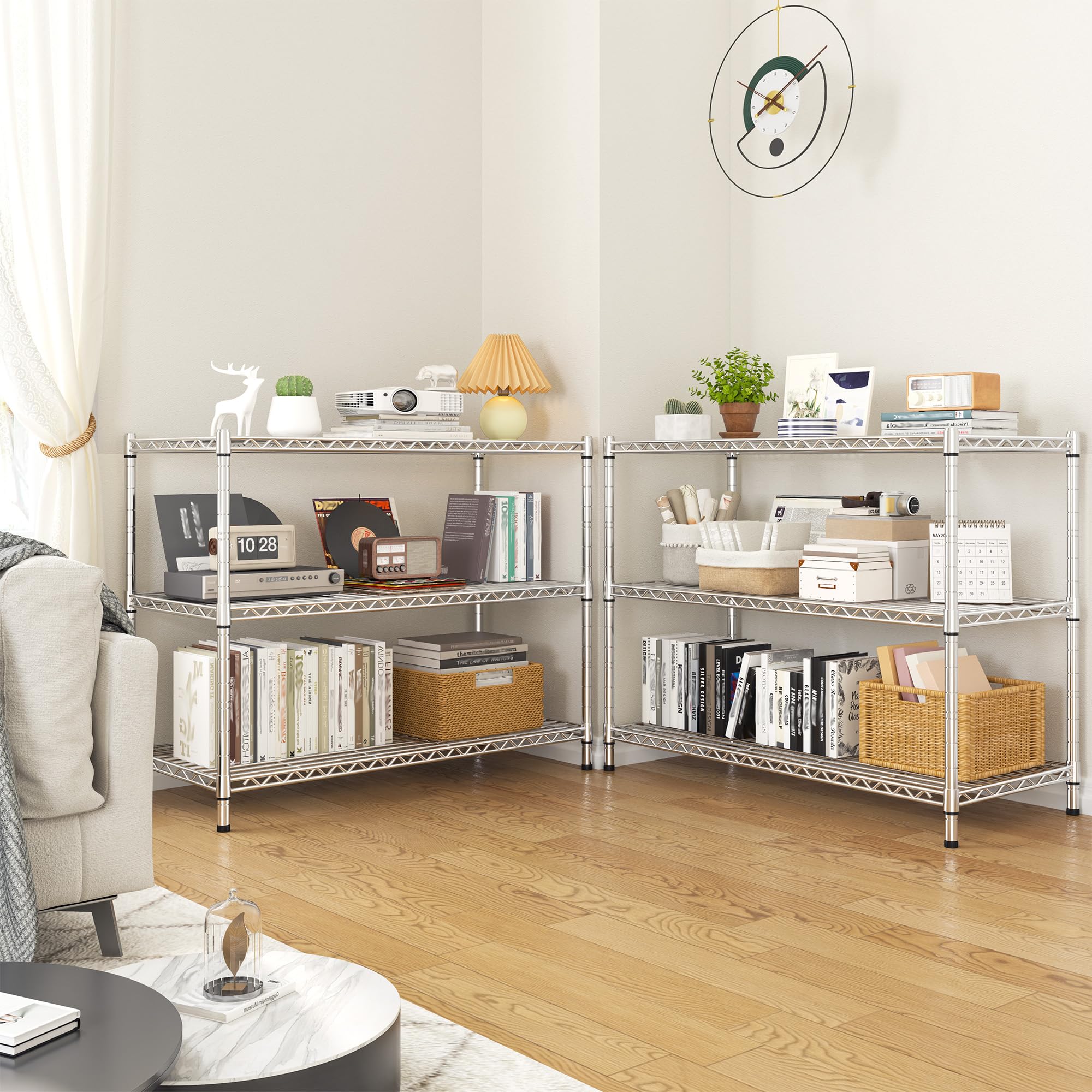 Heavy Duty 3 Tier Metal Shelving Unit