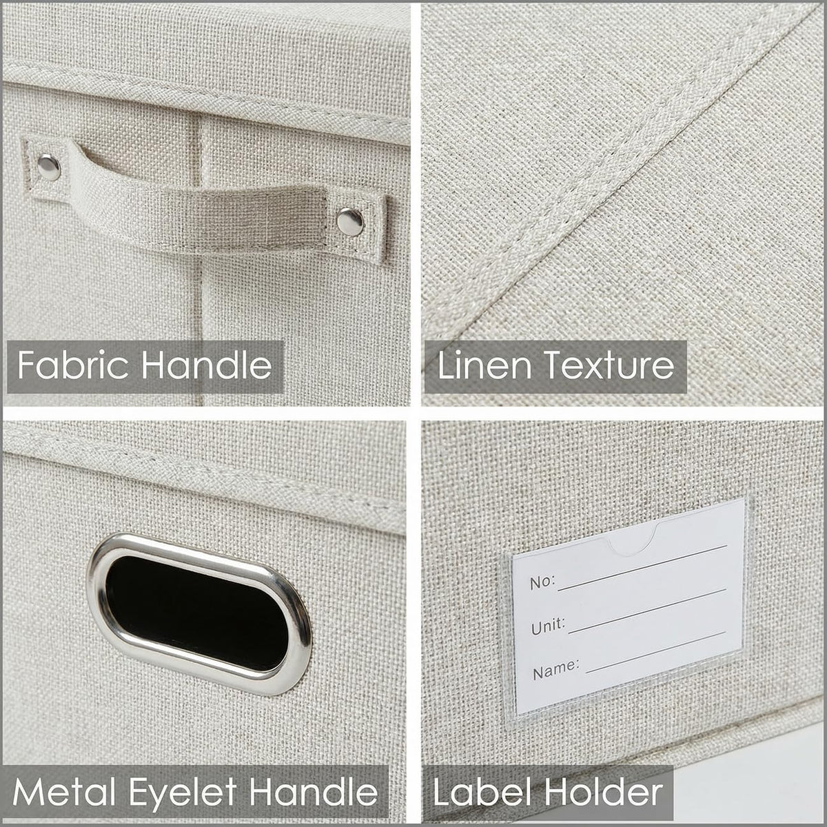 Storage Bins with Lids [3 (3 Count)