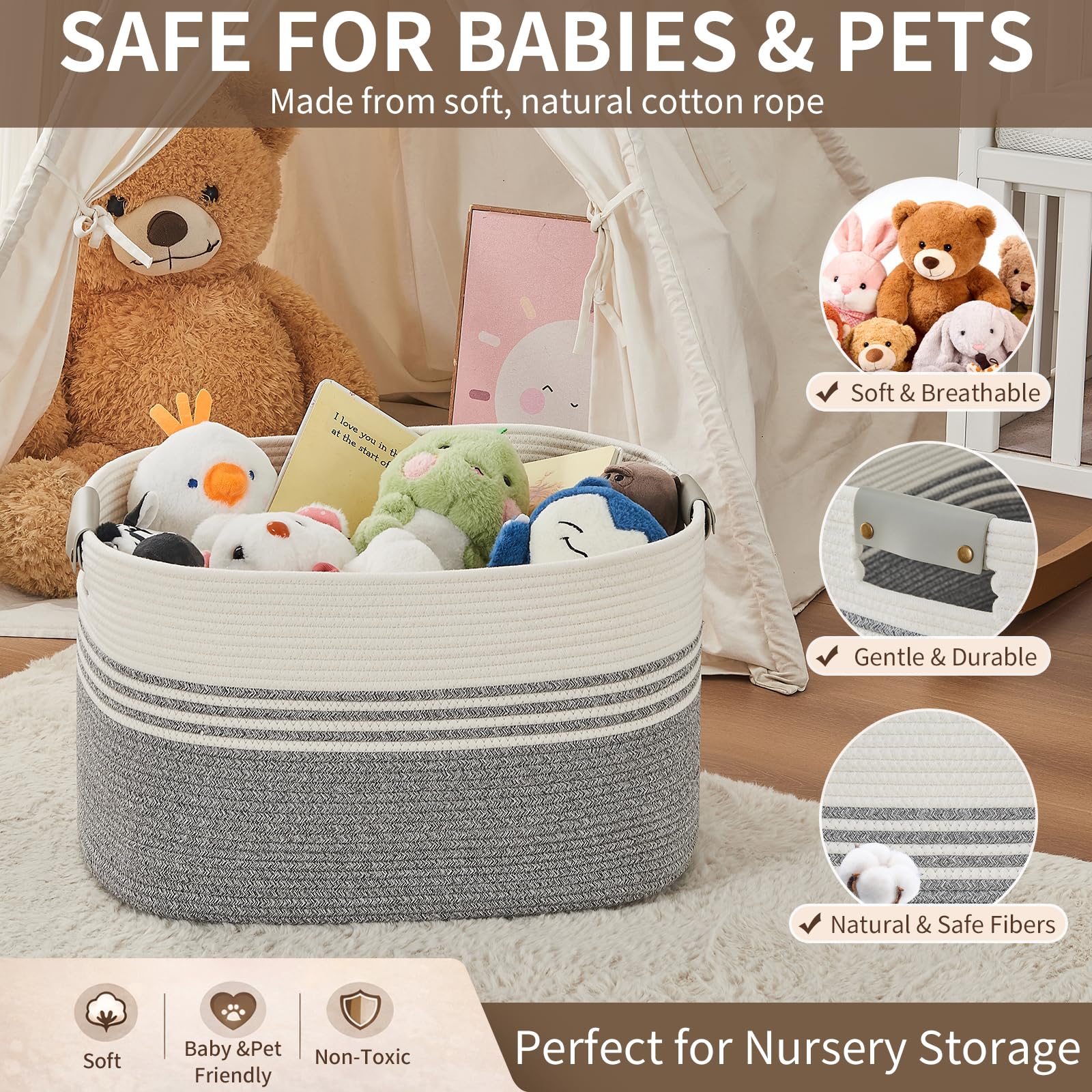 Laundry Hamper with Handles