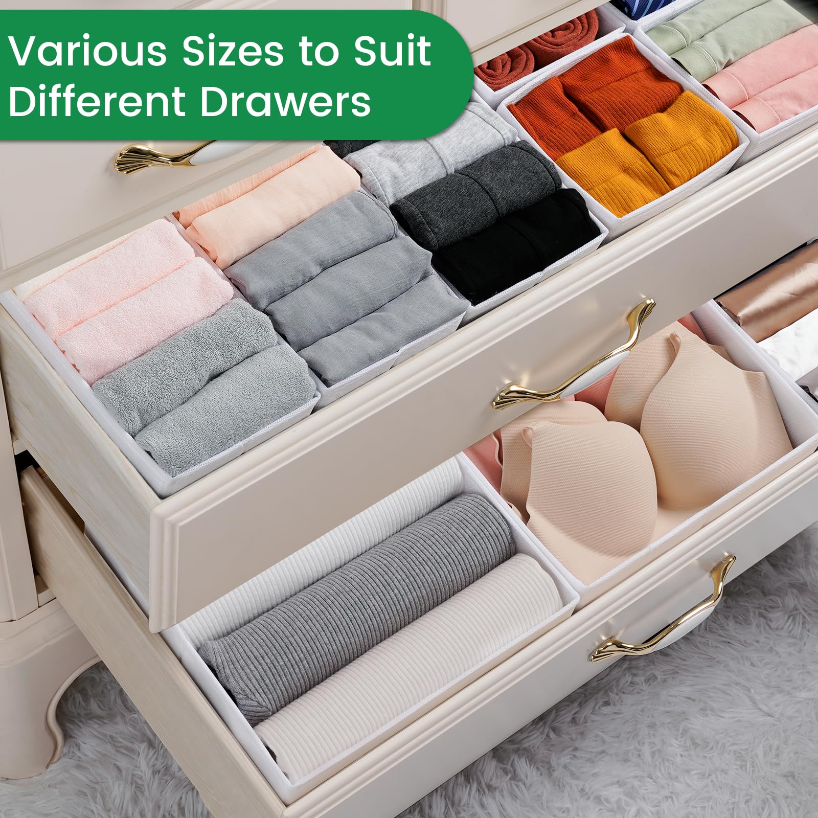 16 Pack Underwear Drawer Organizer (16 Count)