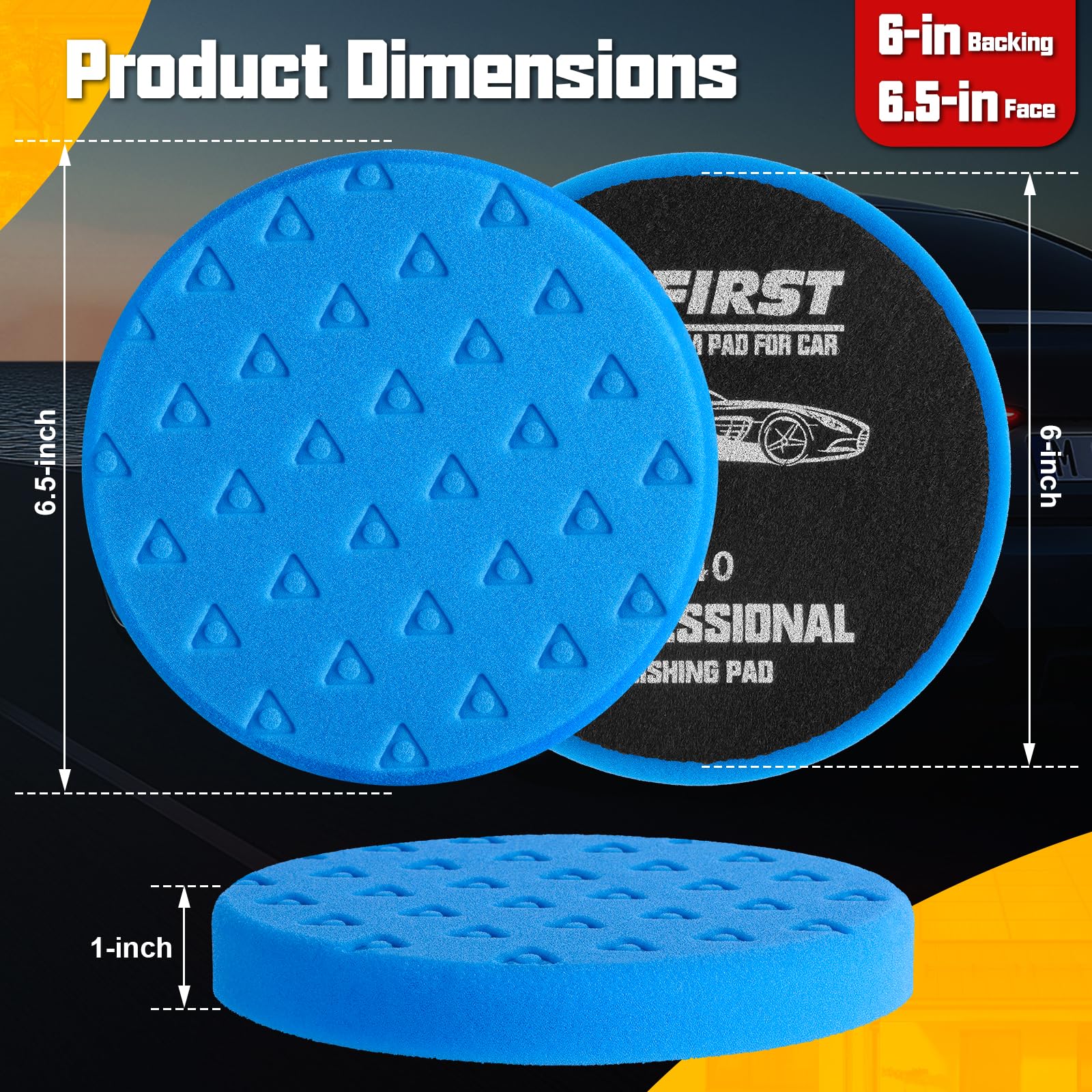 8 Pcs Buffing Polishing Pads (8 Count)