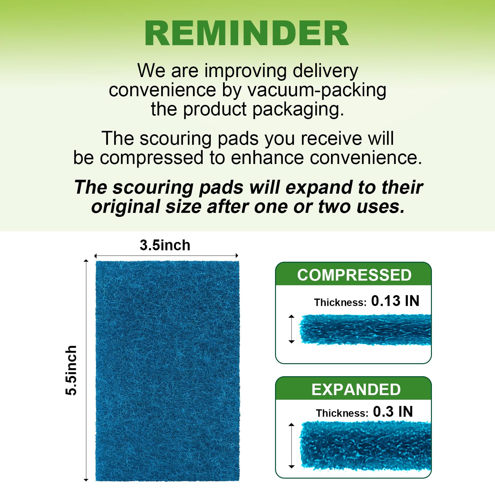 Non Scratch Scouring Pads (96 Count)