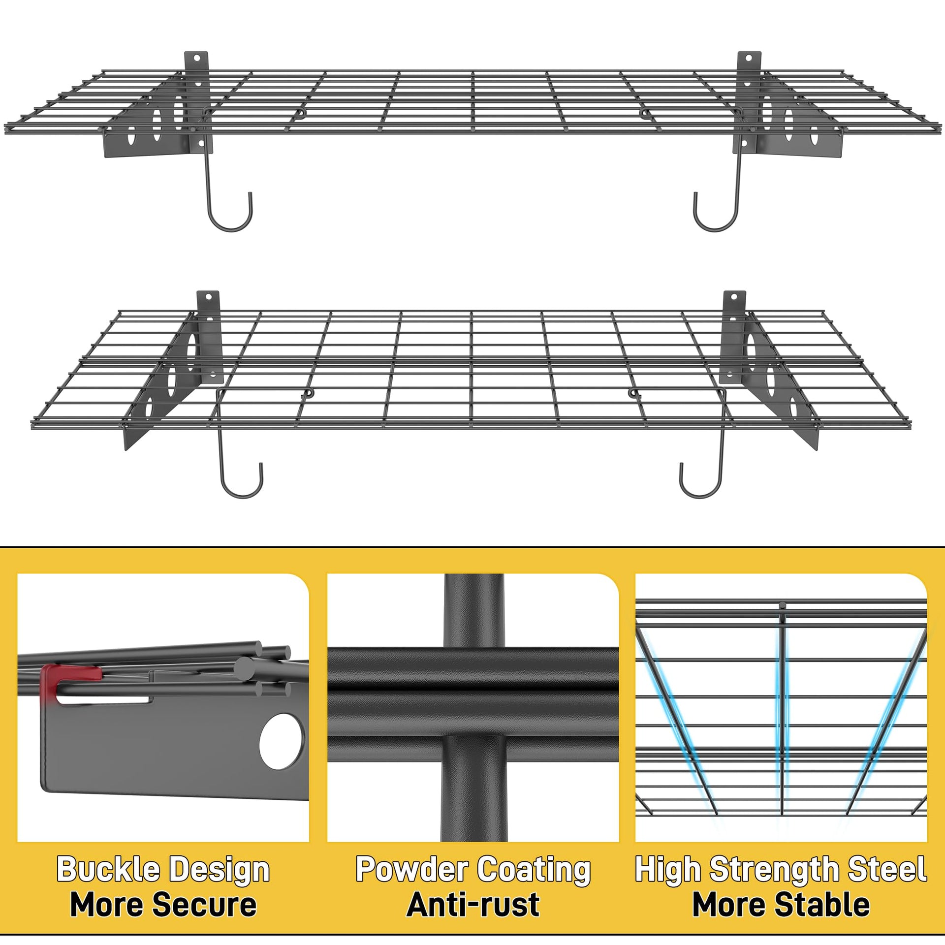Garage Wall Shelves (2 Count)