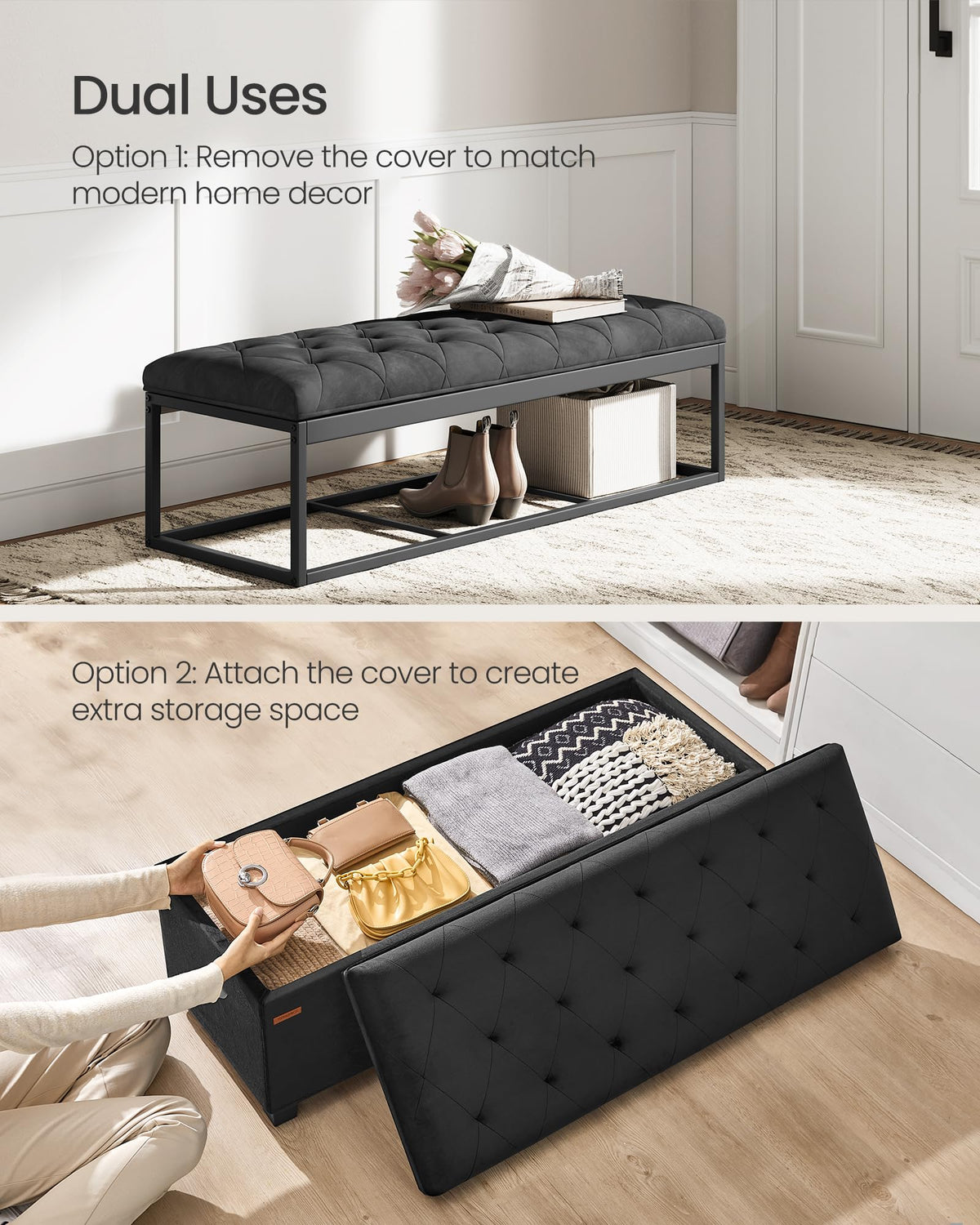 Storage Ottoman Bench