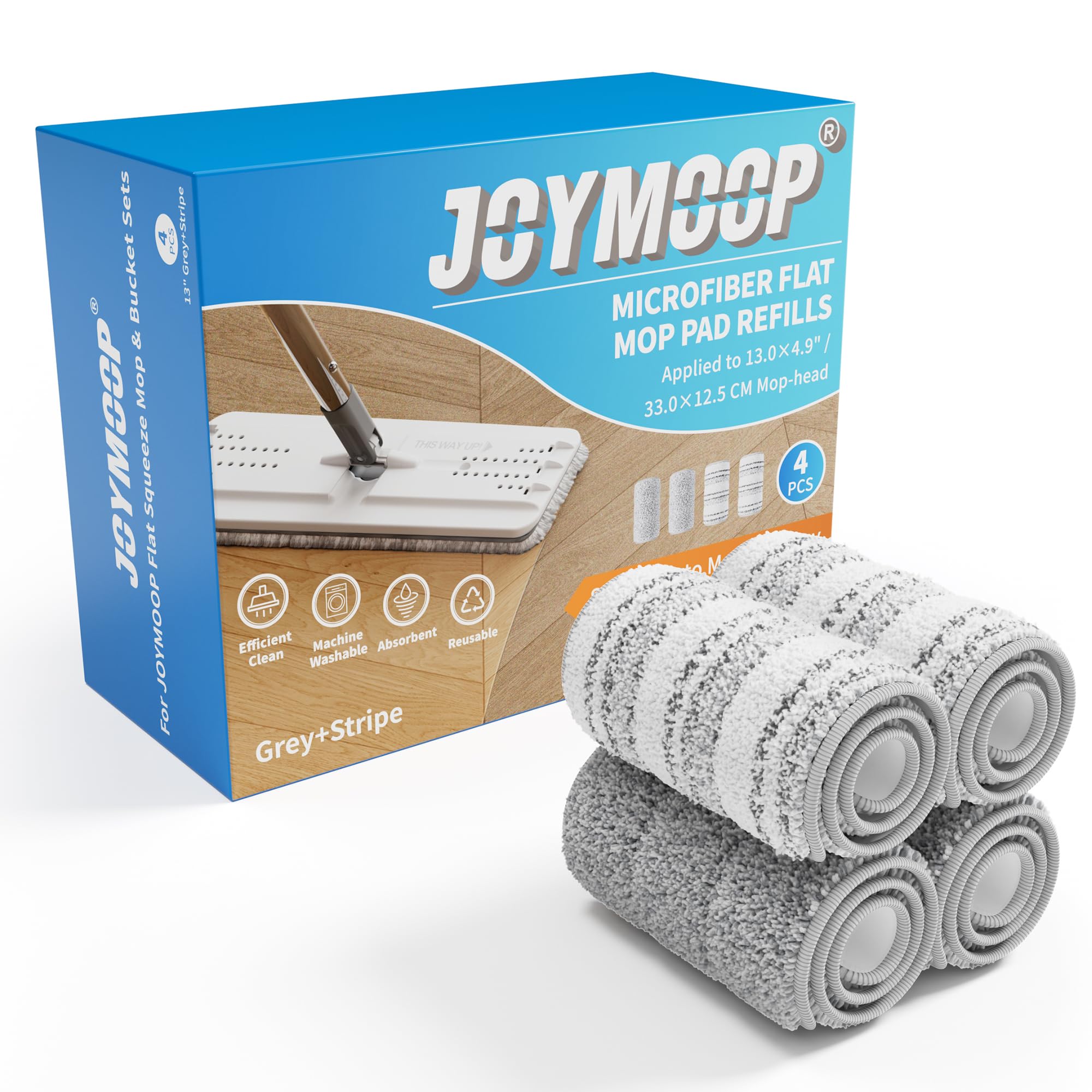 Microfiber Mop Replacement Pads (4 Count)