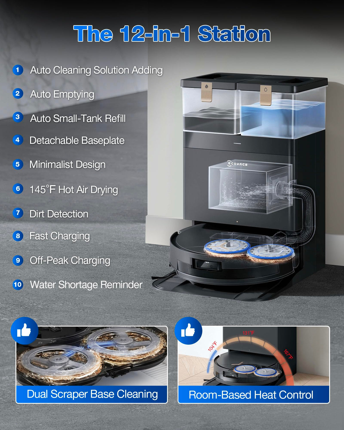 DEEBOT T50 MAX PRO Omni Robot Vacuum and Mop