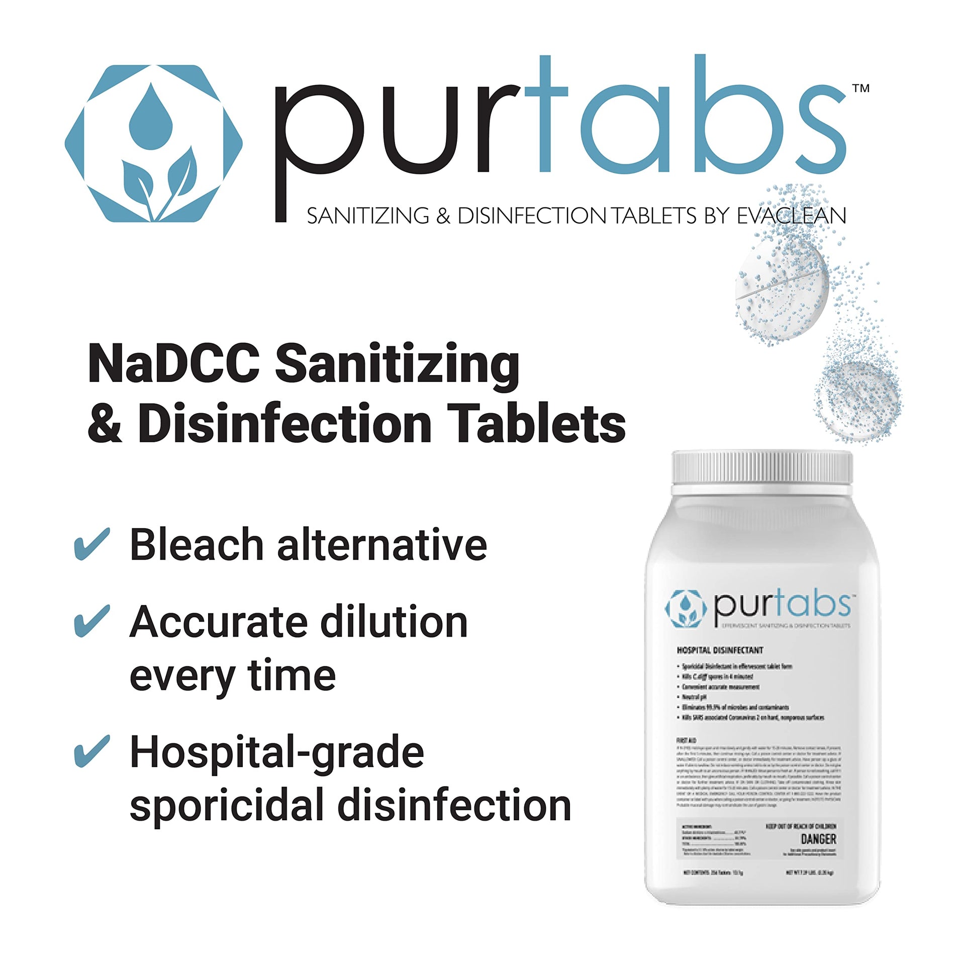 Sporicidal Disinfectant Tablets (256 Count)
