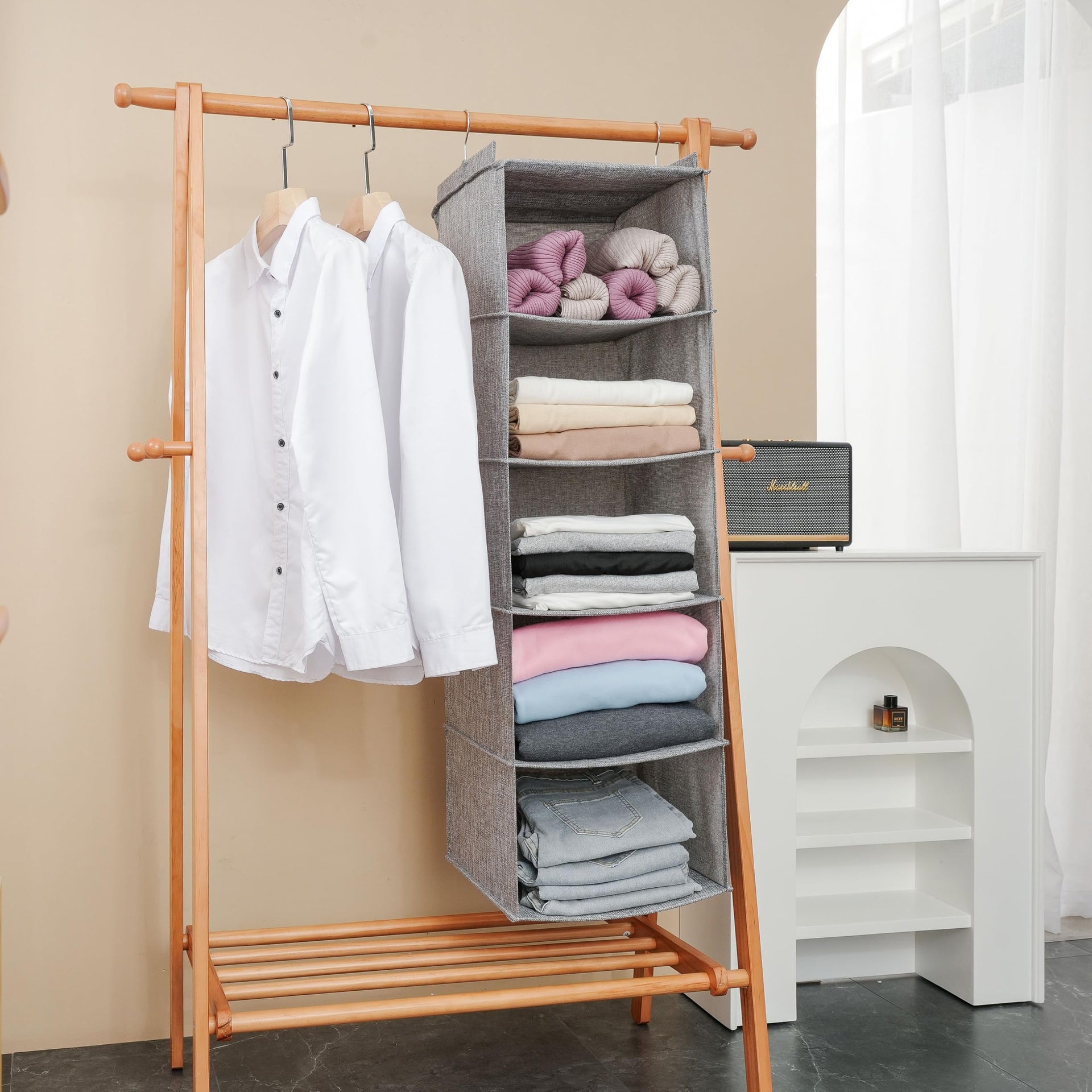 Large Hanging Sweater Organizer for Closet