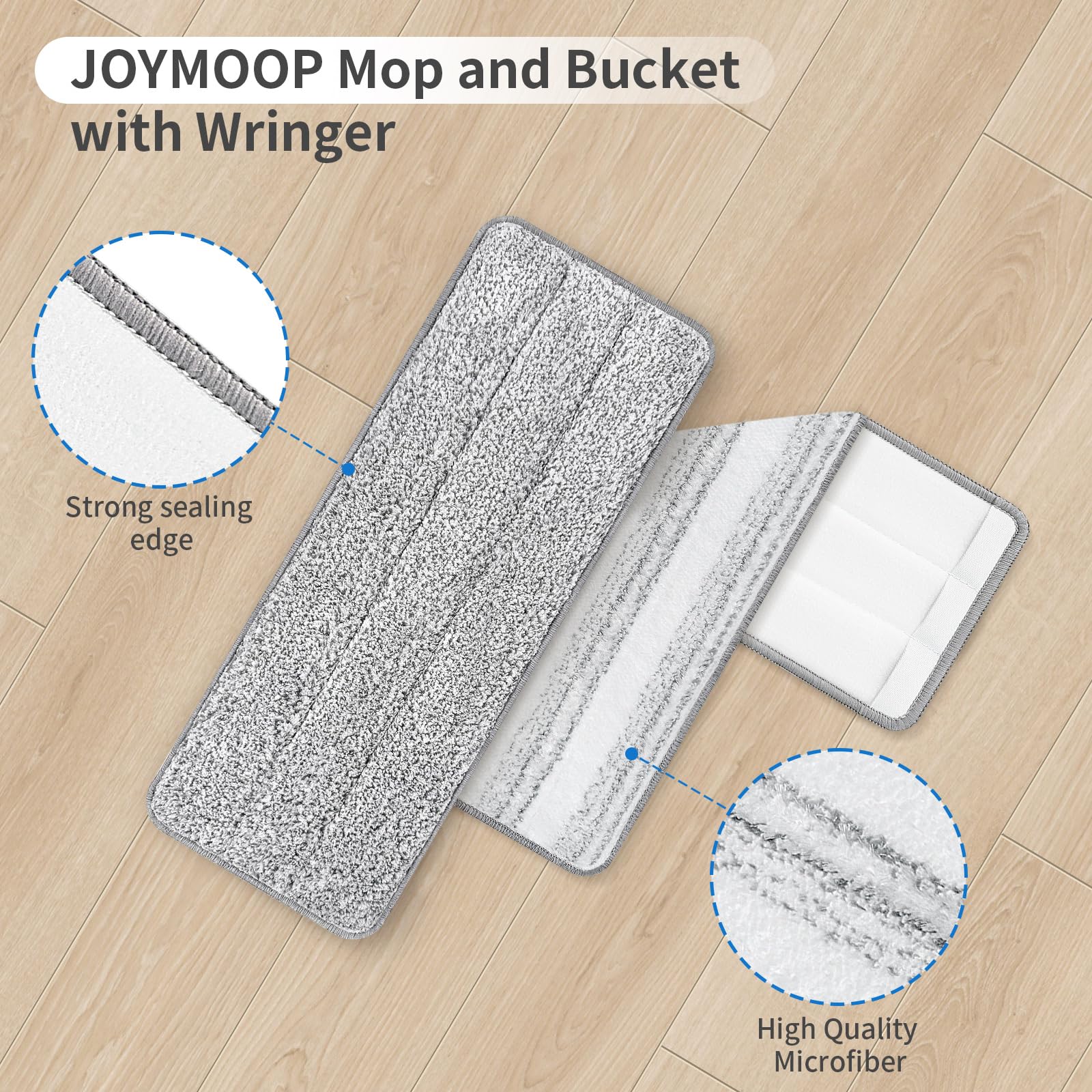 10 Pack Mop Replacement Pads for Joymoop (10 Count)