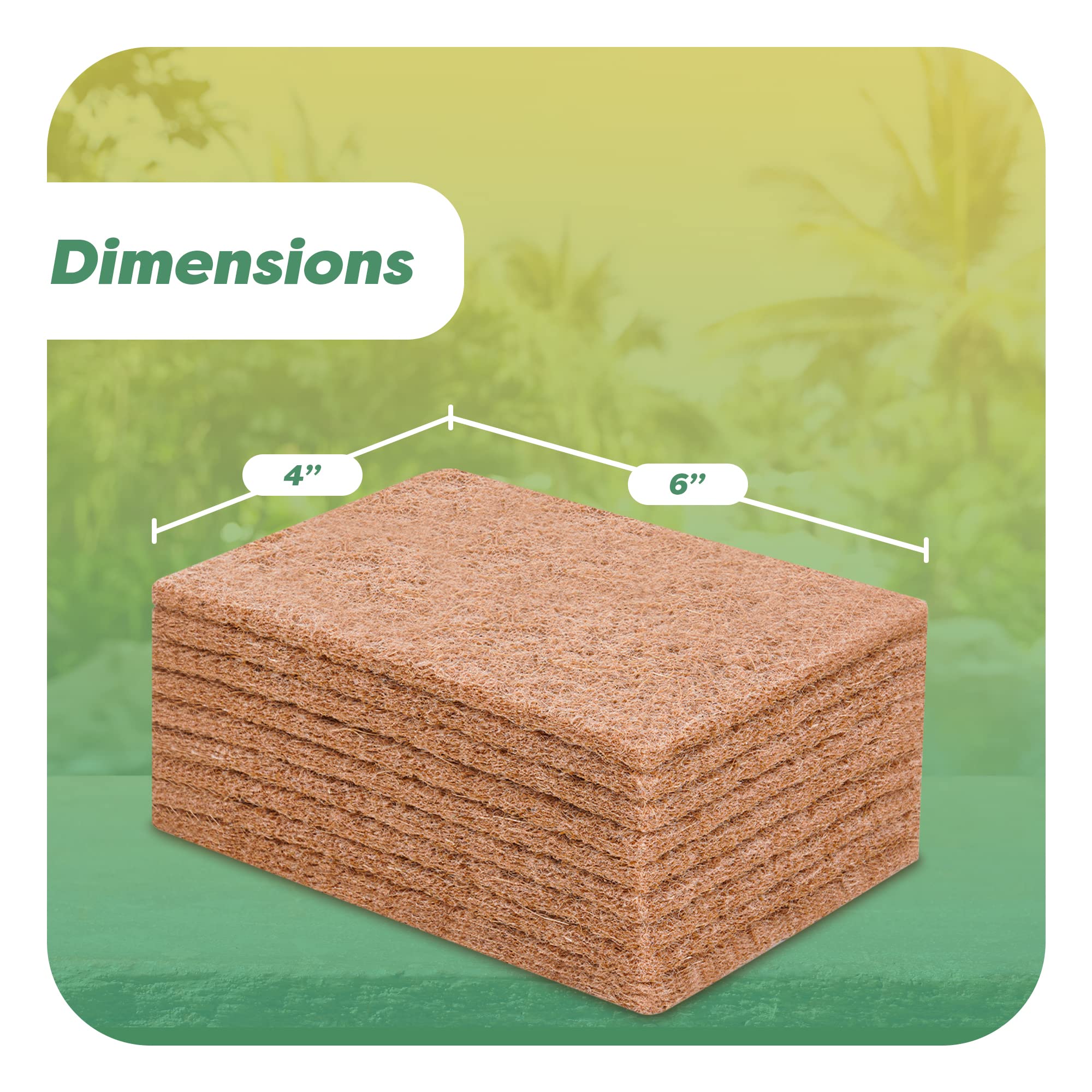 24 Natural Scouring Pads (12 Count)