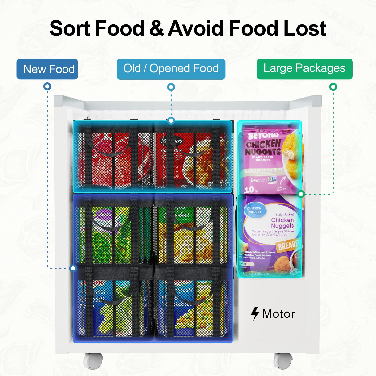 Freezer Organizer Bins (3 Count)