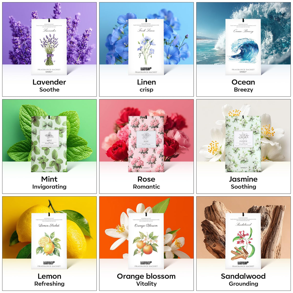 20Pcs Rose Scented Sachets (20 Count)