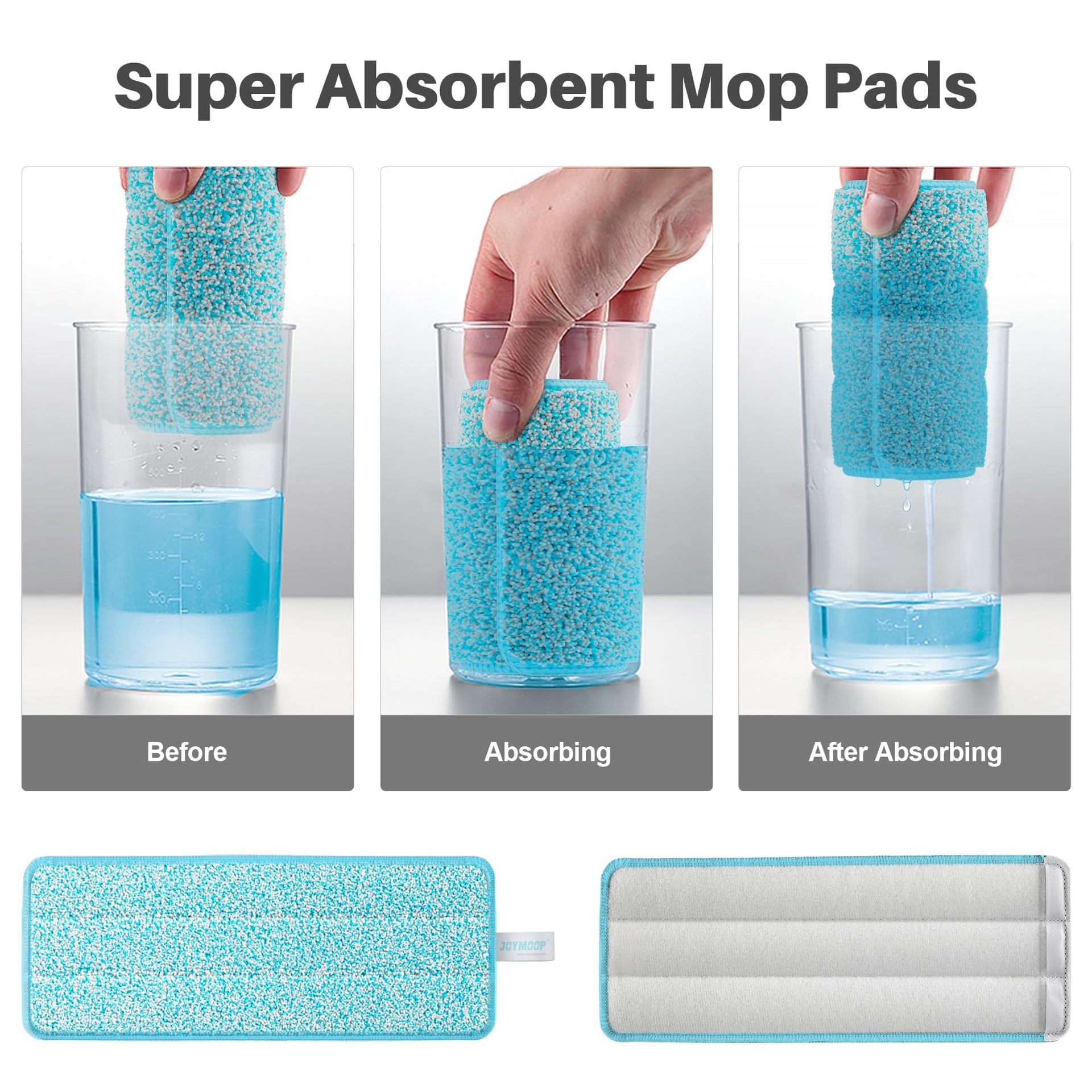 Microfiber Replacement Pads for Flat Mop System (4 Count)