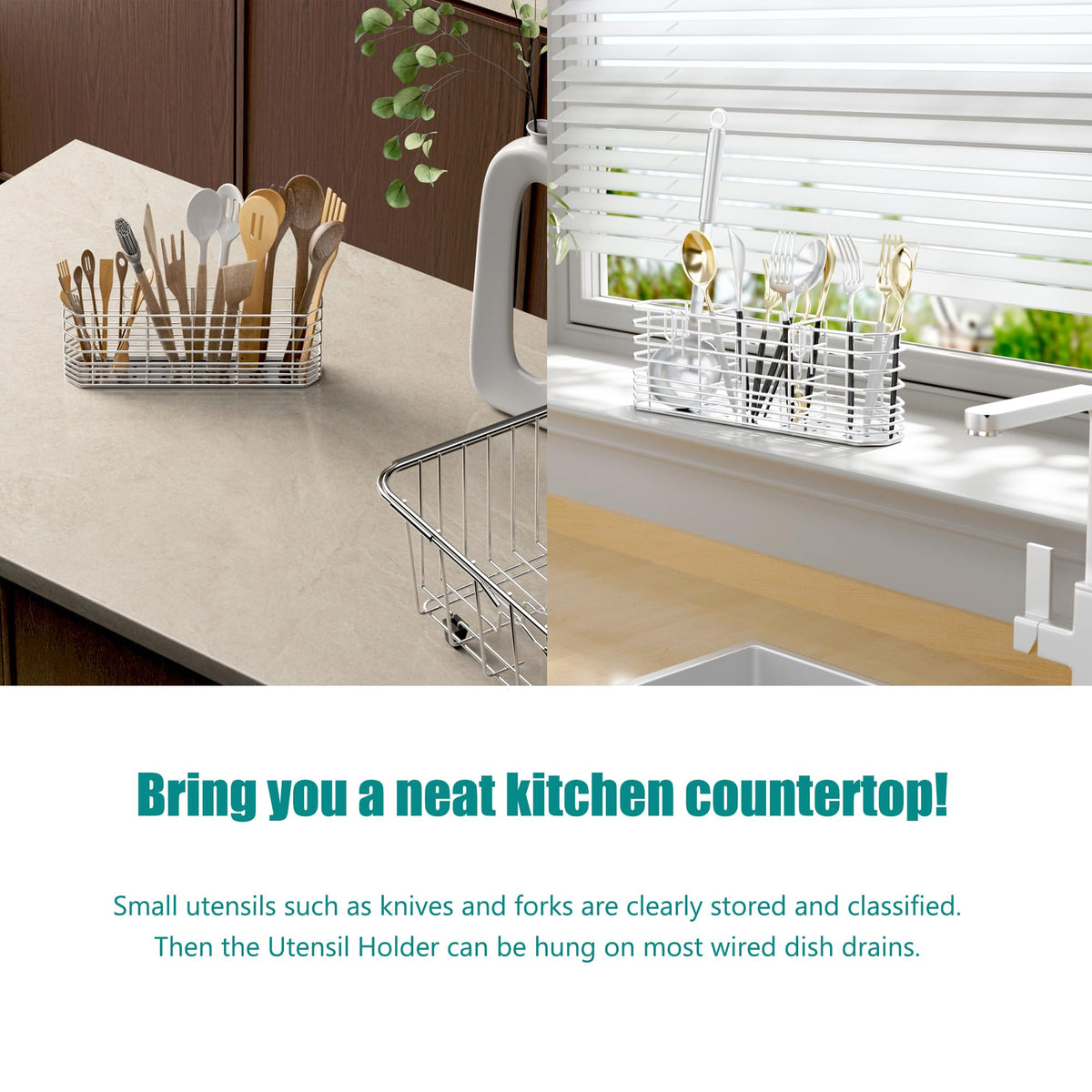 304 Stainless Steel Utensil Holder