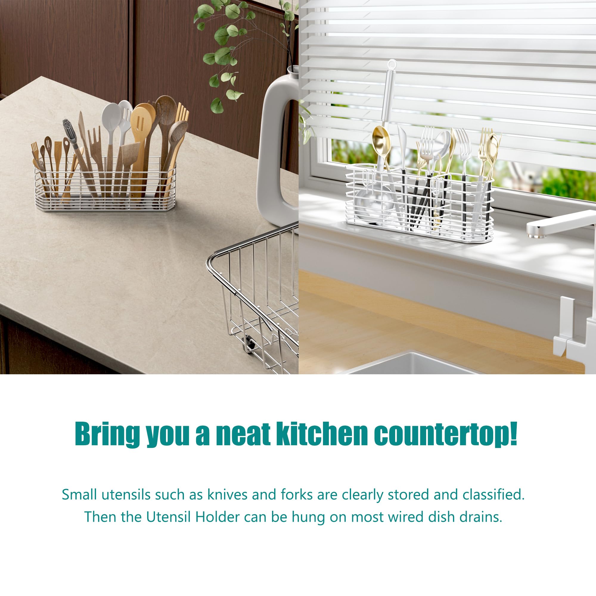 304 Stainless Steel Utensil Holder