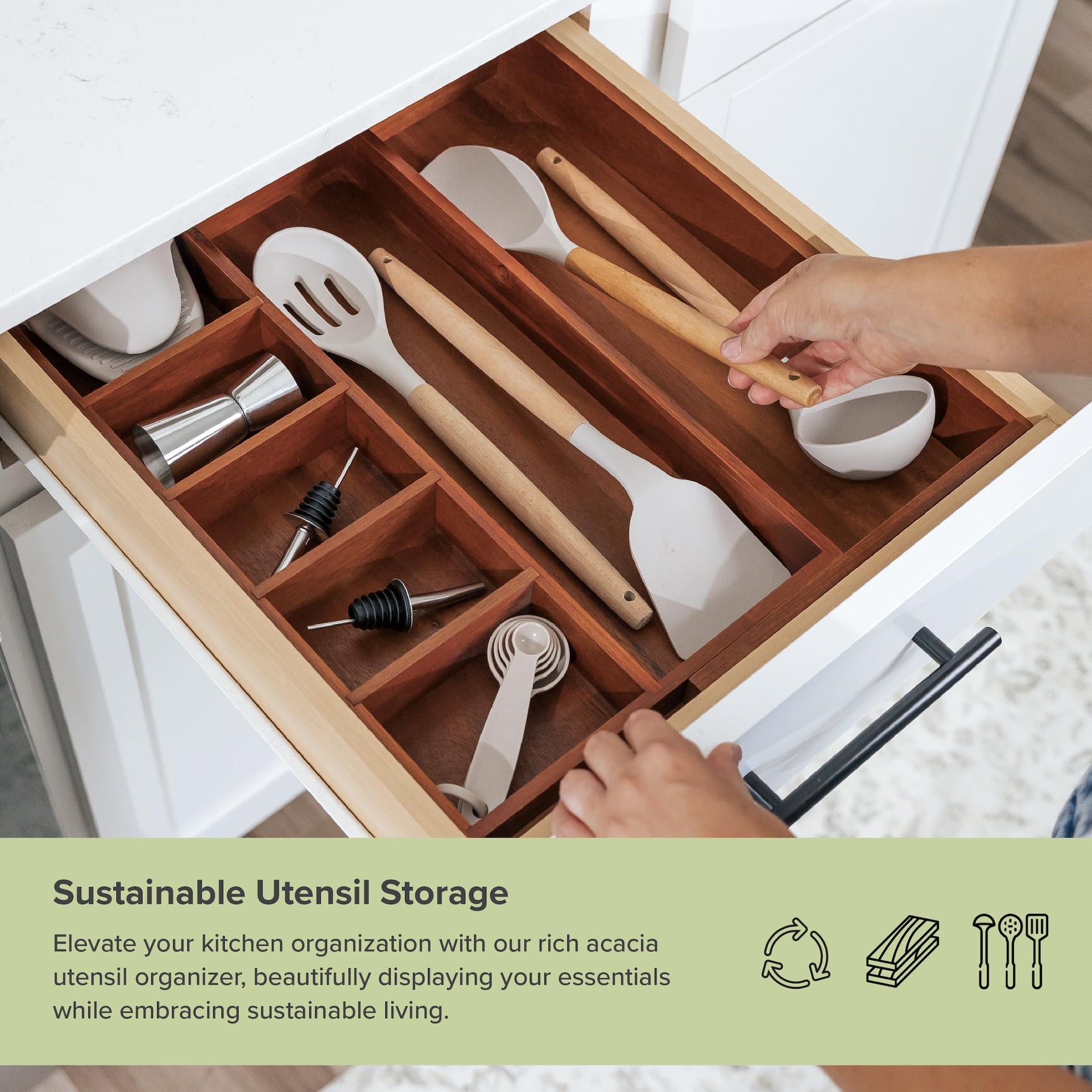 Utensil & Junk Drawer Organizer