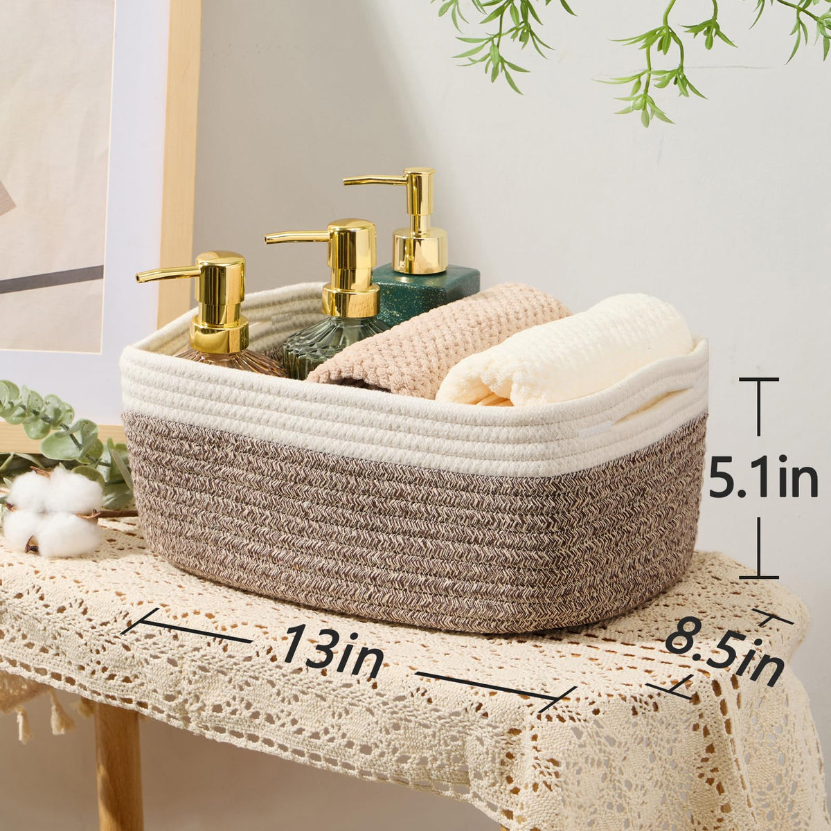Small Storage Baskets for Organizing (3 Count)