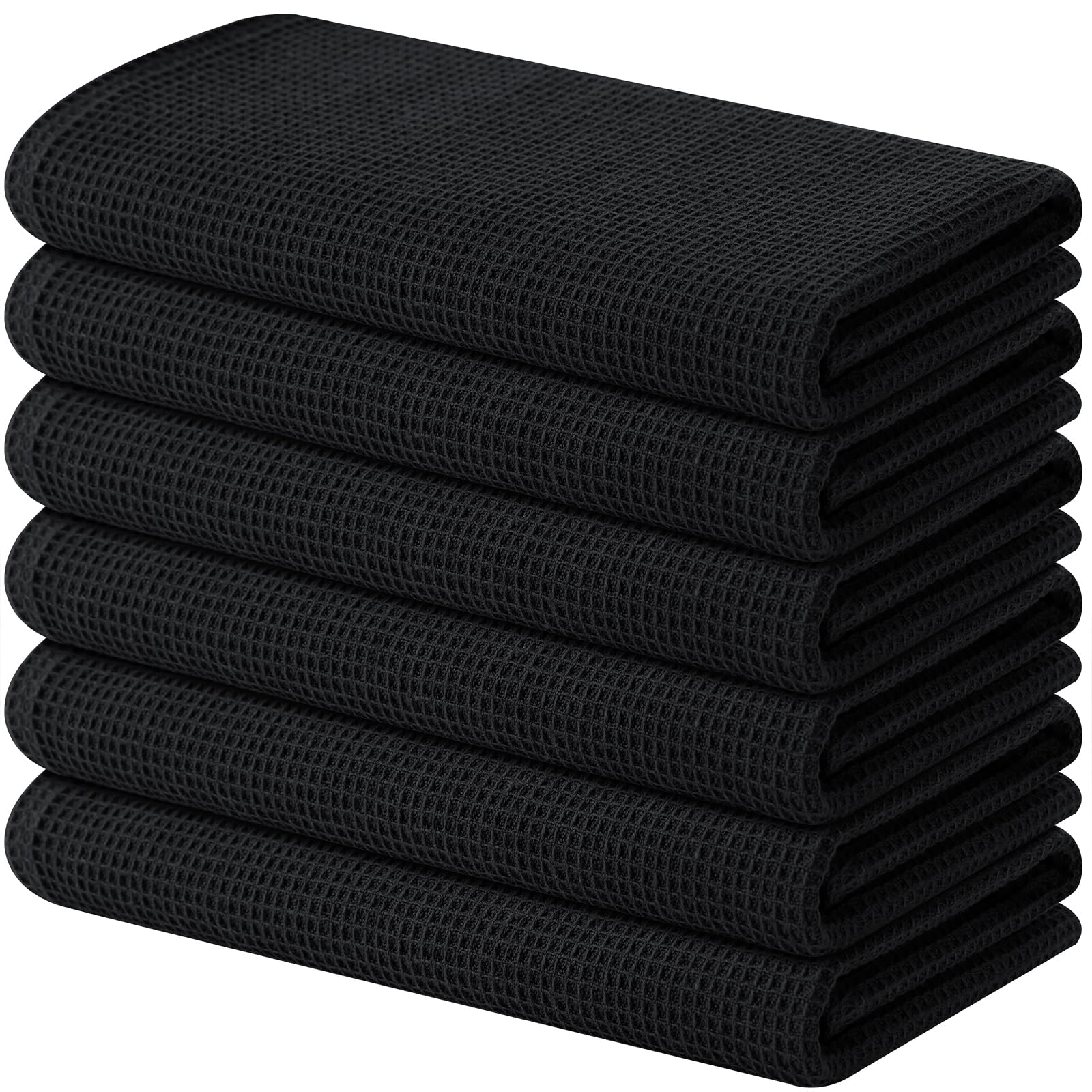 100% Cotton Waffle Weave Kitchen Towels (6 Count)