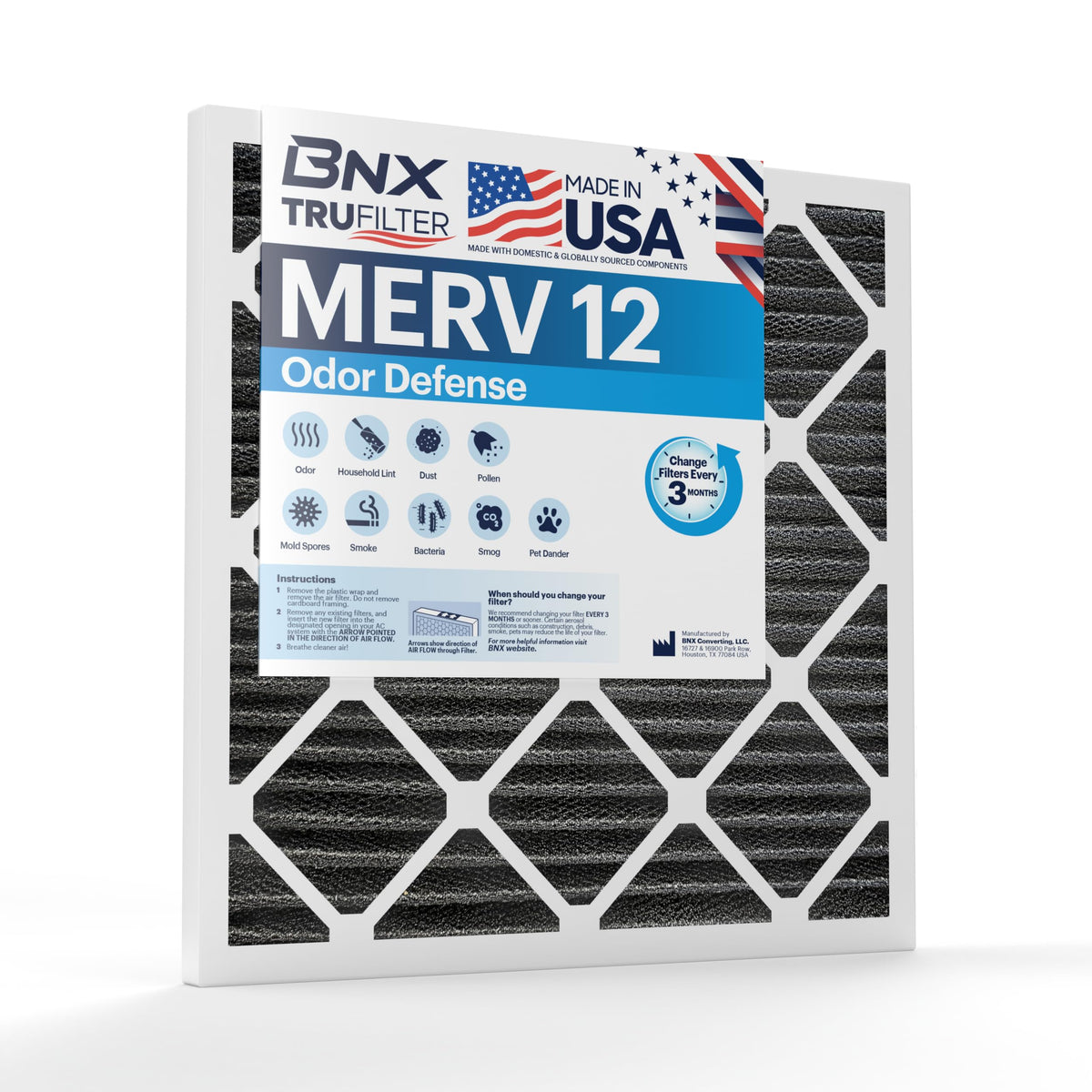 TruFilter 20x24x1 MERV 12 Odor Defense (6 Count)