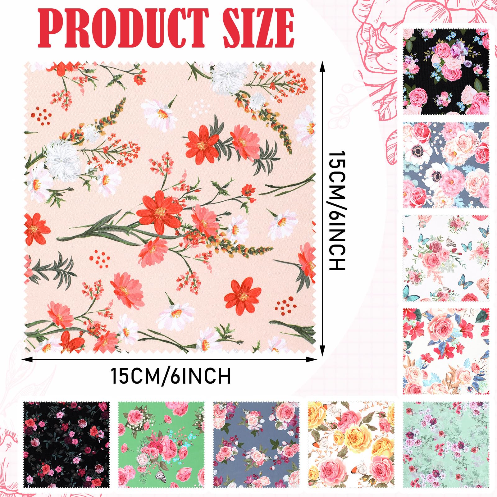 20 Pcs Microfiber Cleaning Cloth Elegant Flower Design Microfiber Cloth Soft Multicolor Glasses Cleaner for Eyeglasses Camera Lens Cell Phone Screens Glasses