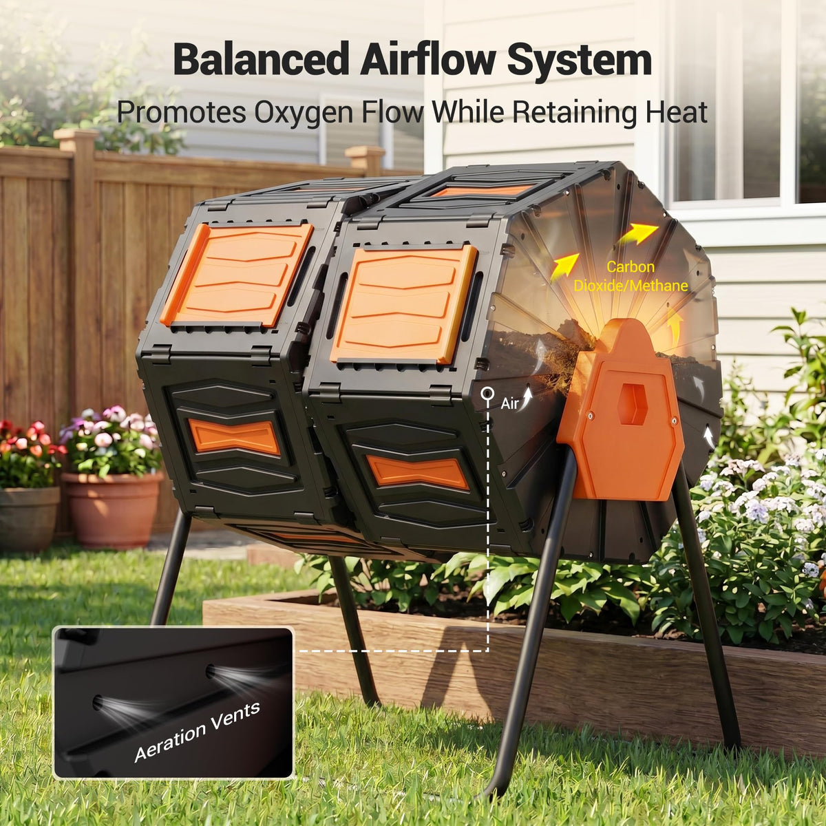 Composter Tumbler Outdoor