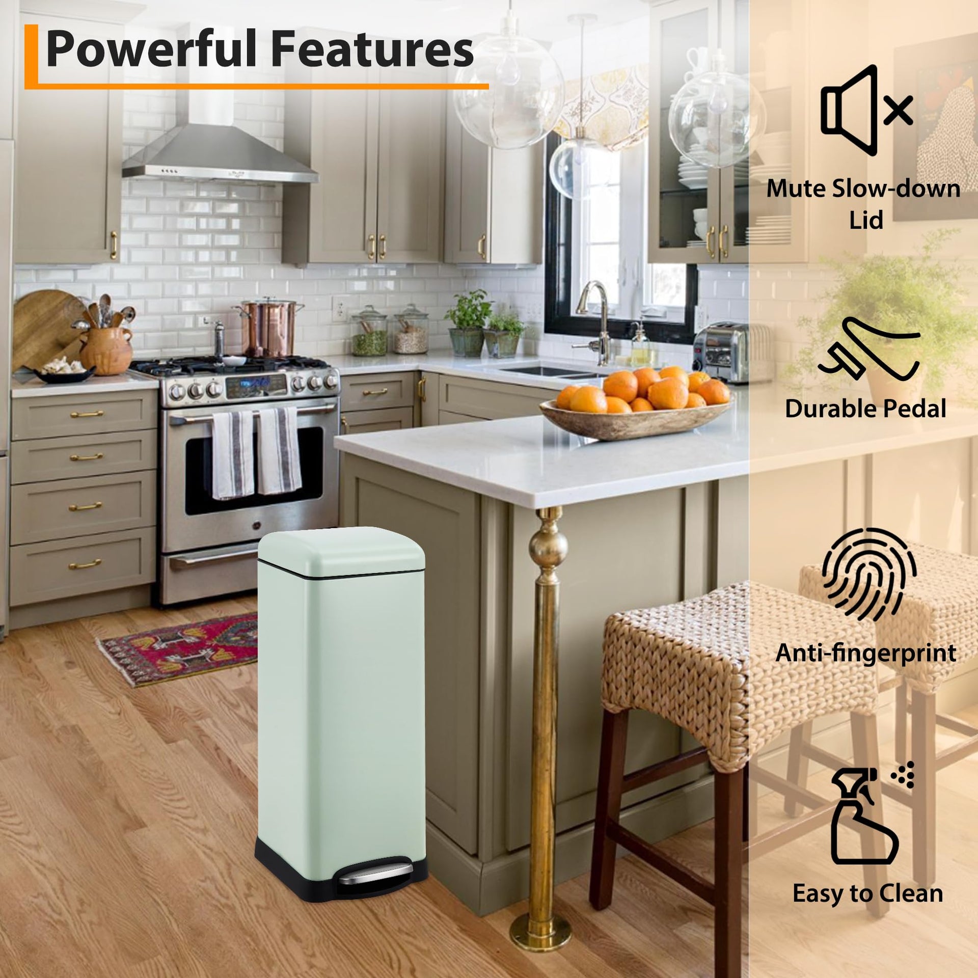 8Gallon 30l Kitchen Trash Can