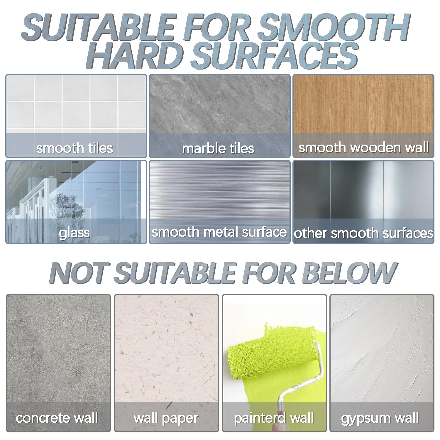 40 Pack Self Adhesive Broom Holder Wall Mount (24 Count)