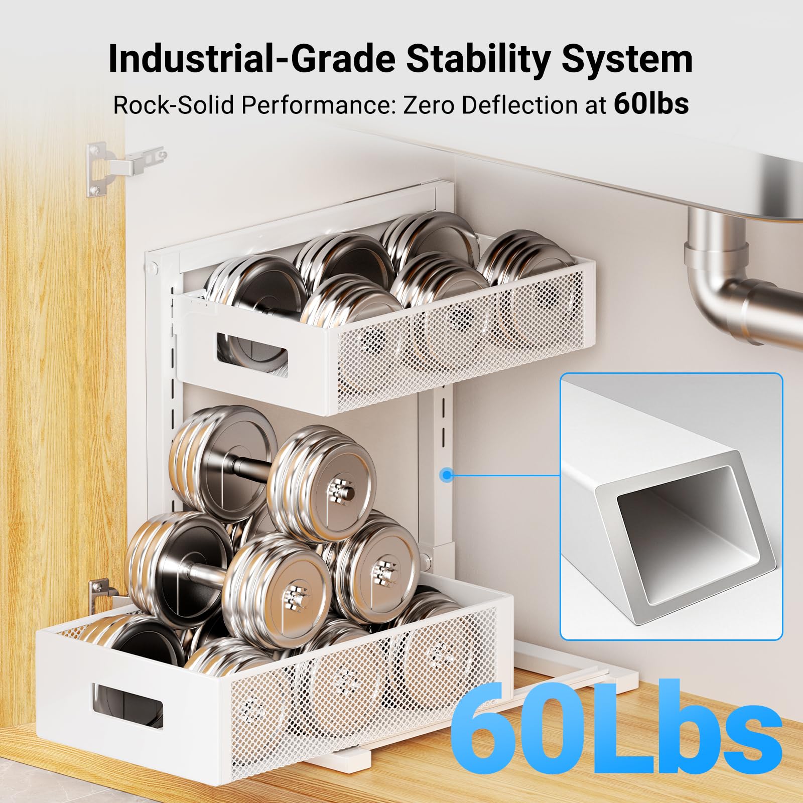 Pull Out Under Kitchen Sink Organizer (49.99 Count)