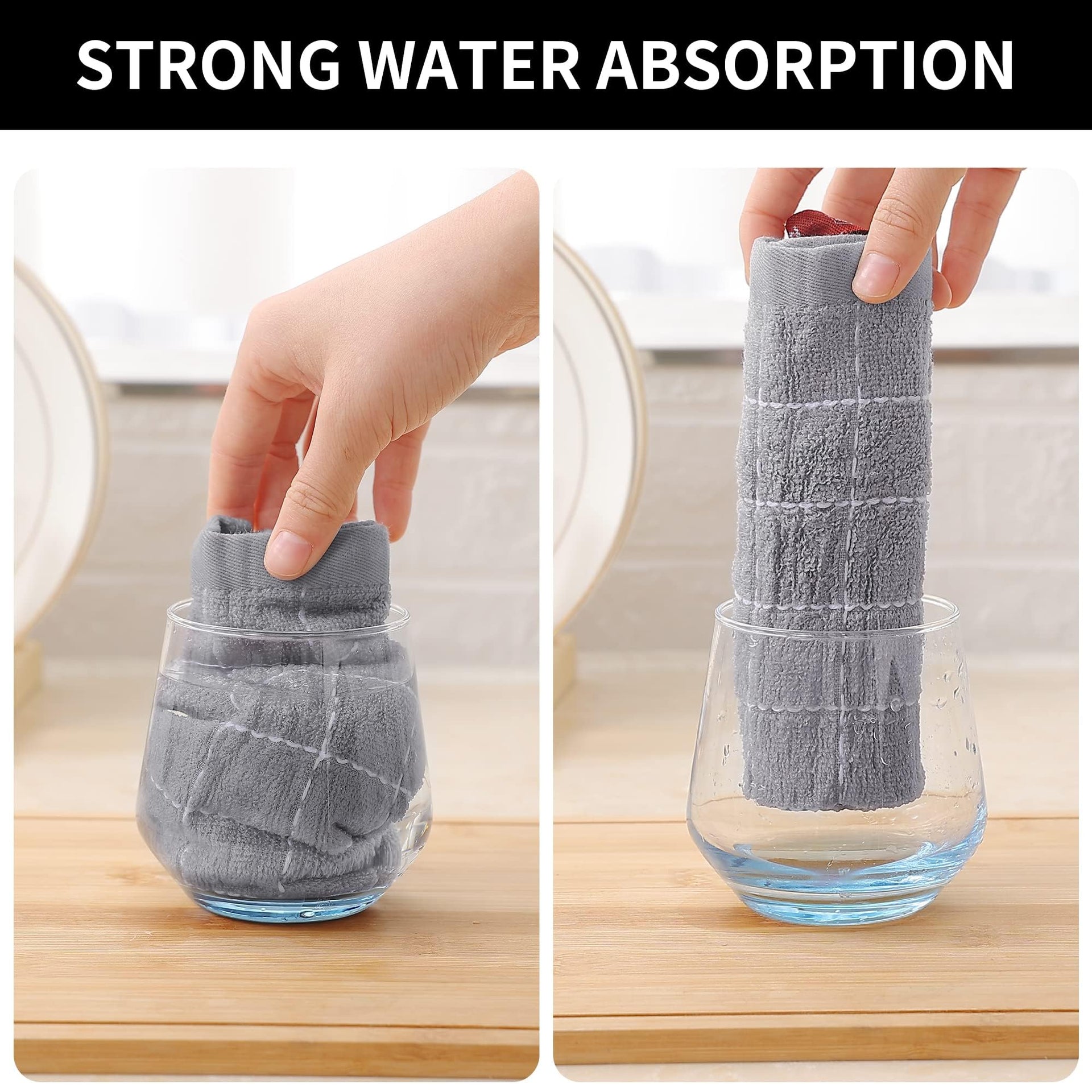 100% Cotton Terry Kitchen Towels (8 Count)