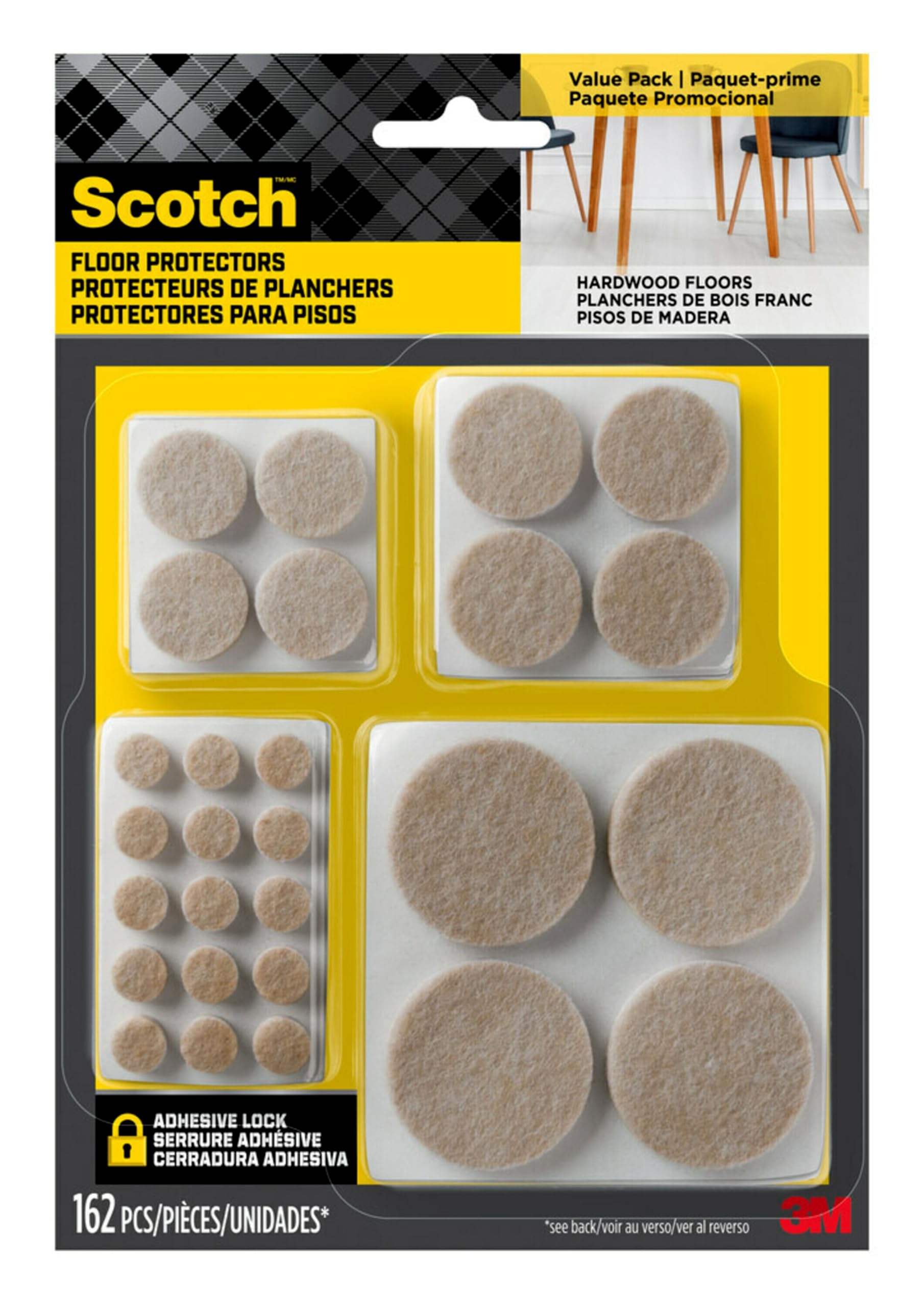 Felt Pads Round (486 Count)