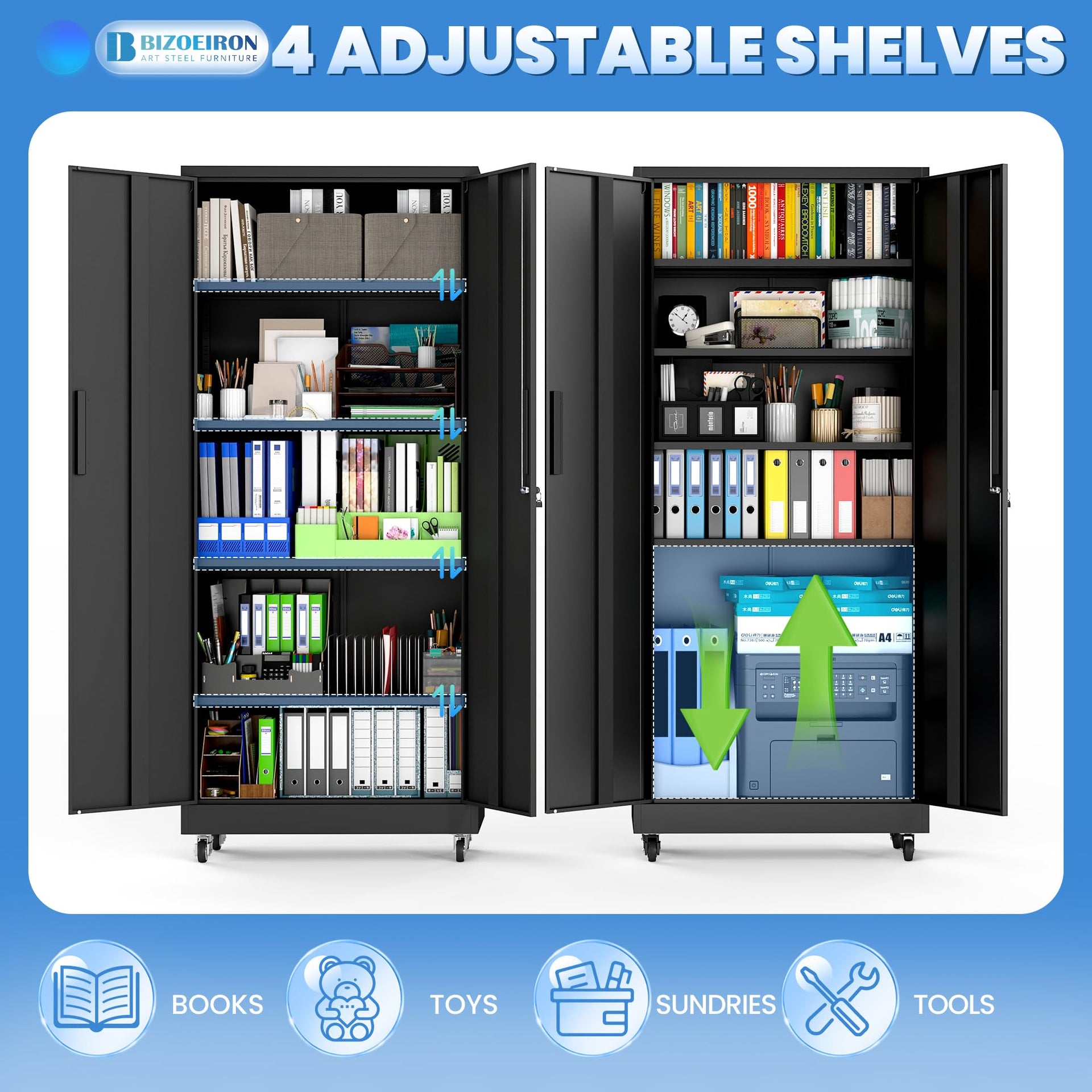 Metal Storage Cabinet for Garage